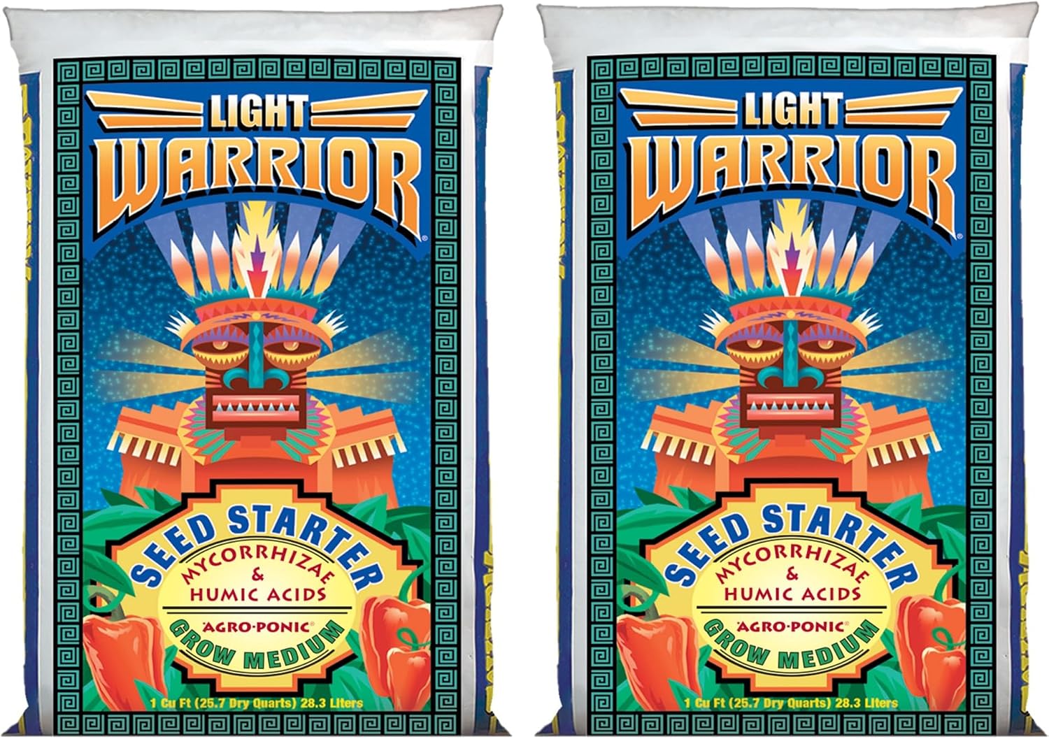FoxFarm Light Warrior Seed Starter Growing Medium, 1cu ft - Beneficial for Seed Germination and Root Development, Indoor/Outdoor Cultivation - Ideal Nutrition for Plant Seedlings