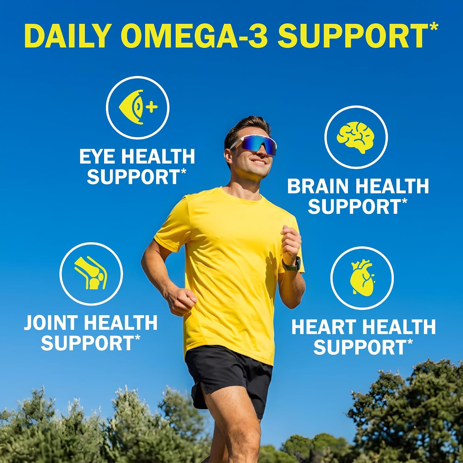 Triple Strength Omega 3 Fish Oil 3000mg for Women and Men, 90 Softgels | High Potency Omega 3 Supplement, Burpless Lemon Flavor Fish Oil - 2250mg Essential Fatty Acids with DHA & EPA, Wild Caught