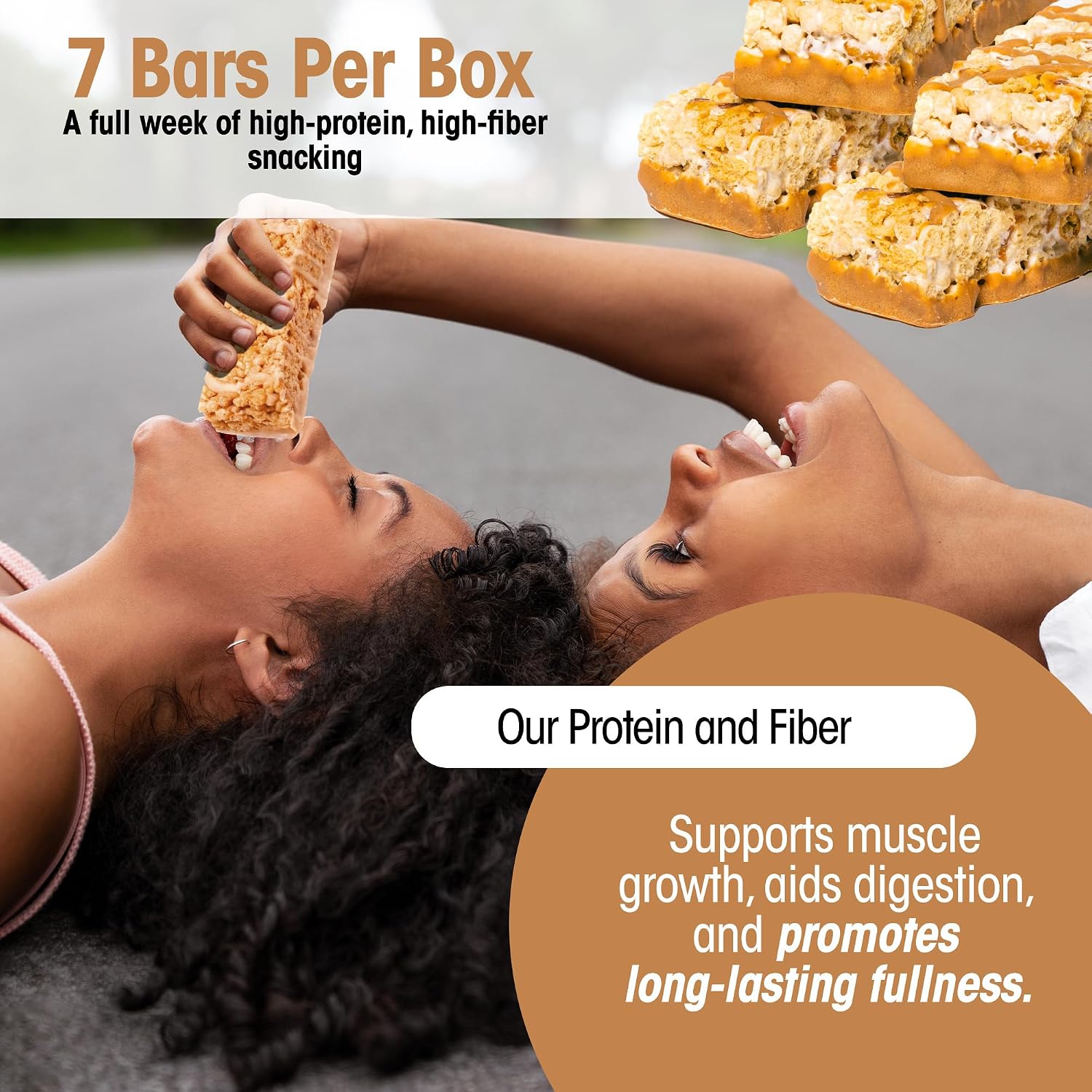 Wonderslim High Fiber Protein Bars, Low Calorie Snack – Fluffy Nutter, 7ct | 15g Protein, 7g Fiber – Gluten-Free, Low Sugar, Protein Snack Bars for Hunger & Craving Control, Weight Management Support