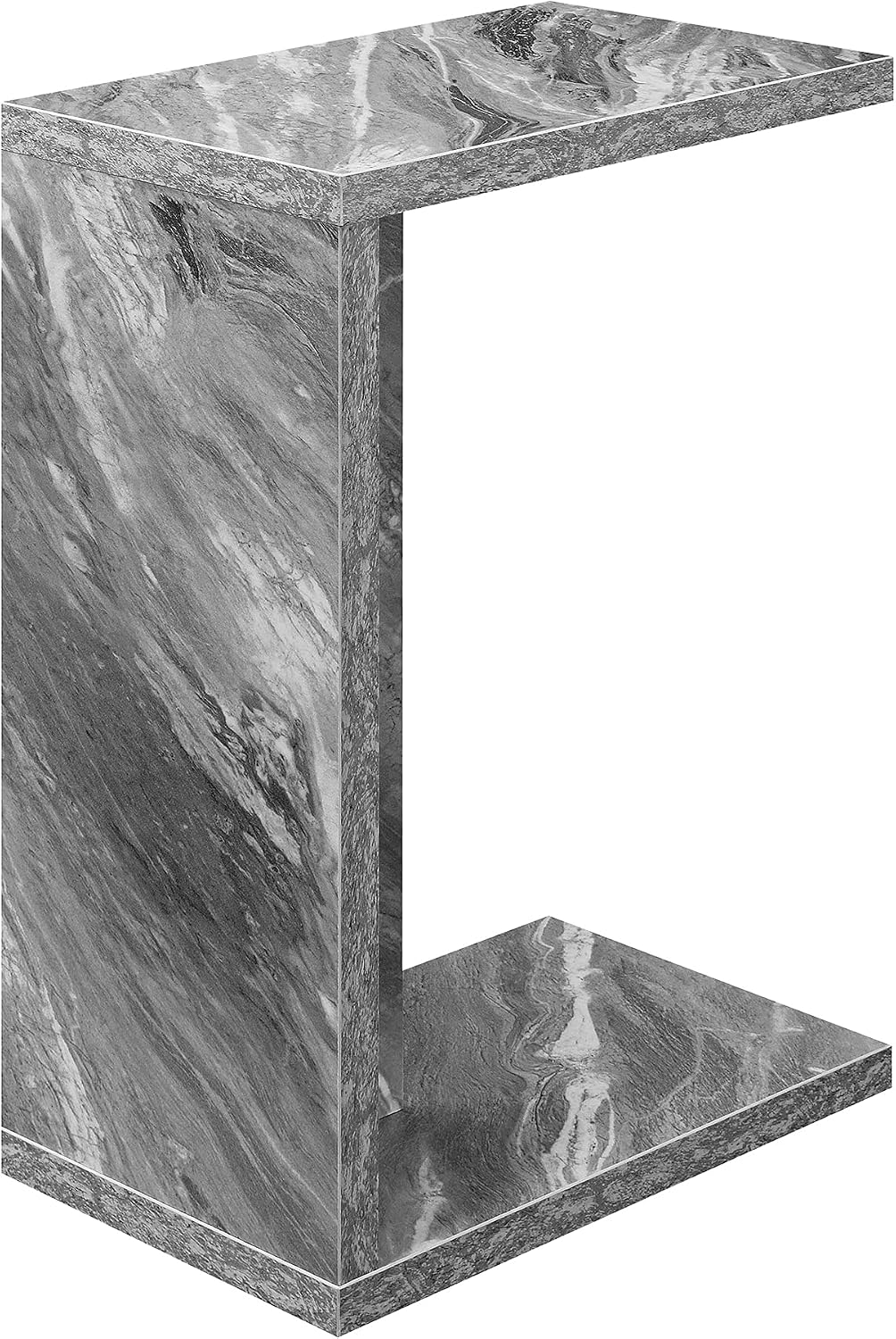 Convenience Concepts Northfield Admiral C Shaped End Table 18" - Contemporary Modern C Shaped Side Table