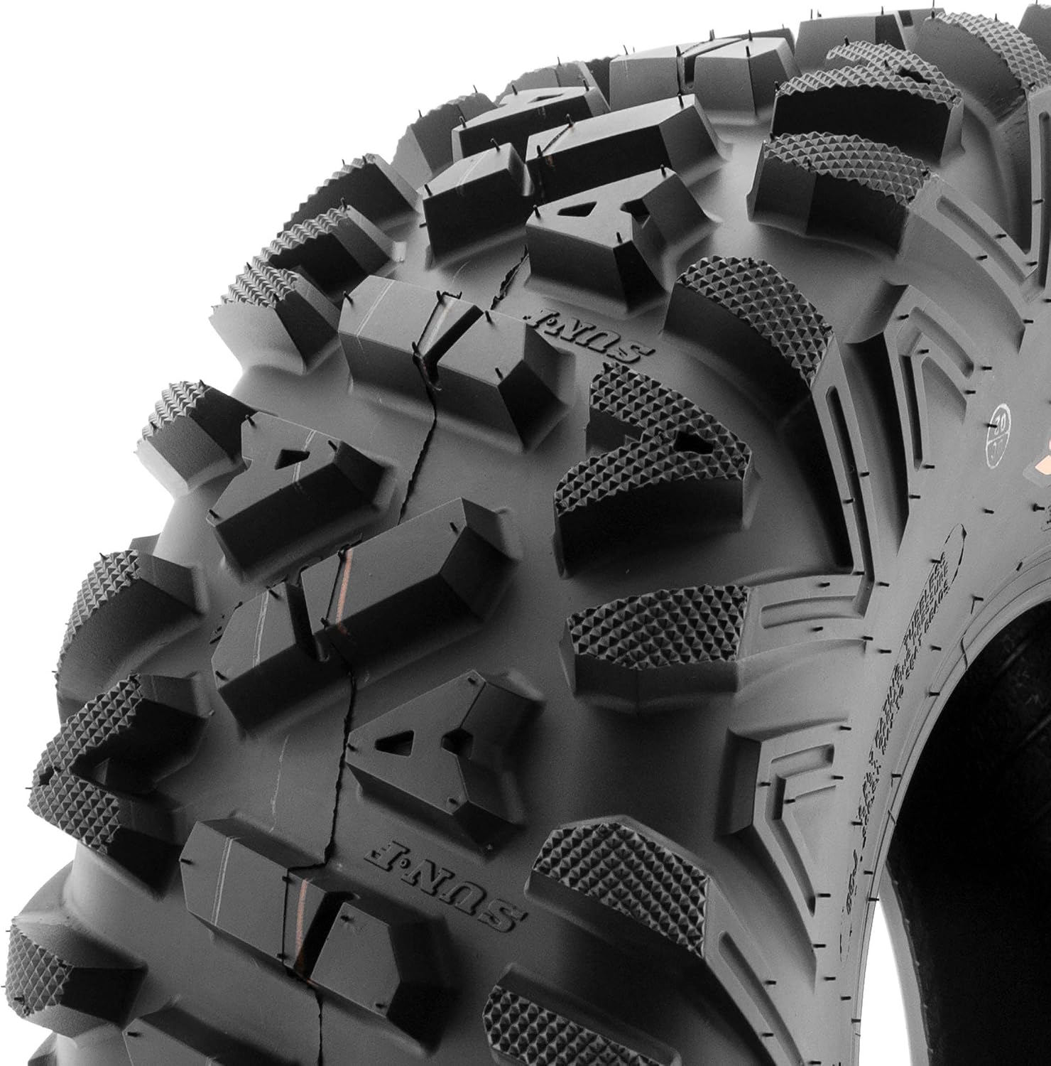 SunF ATV Tires 25x10-12 UTV Tire 25x10x12 All Terrain Off-Road Mud Tires, 6 Ply Tubeless