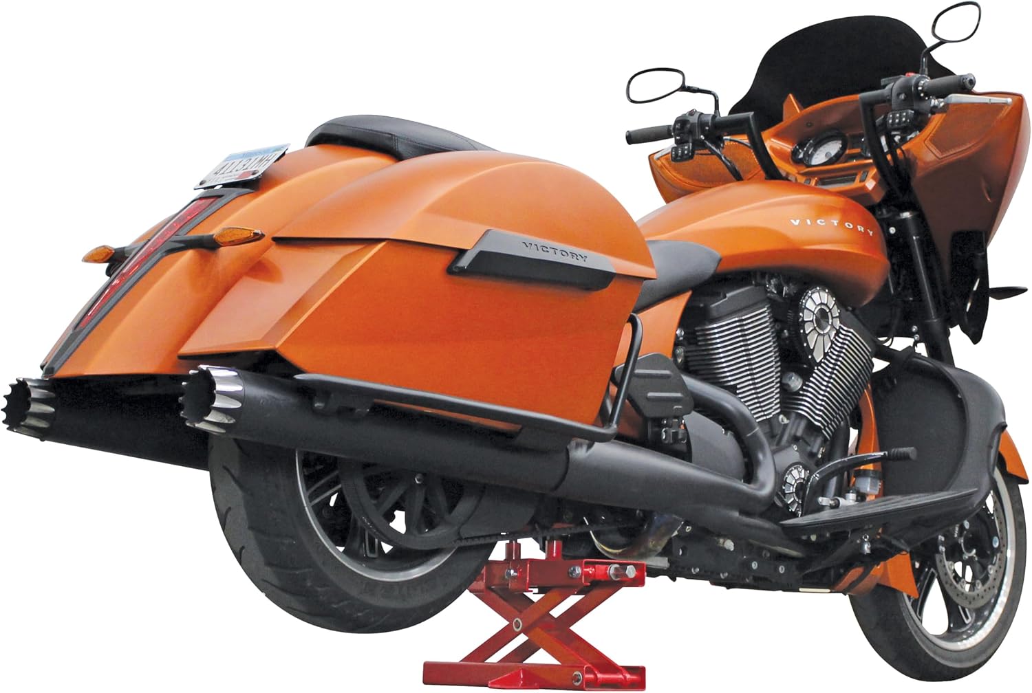Extreme Max 5001.5047 1100 lb. Motorcycle Scissors Jack - Narrow | 1100 lb. Capacity