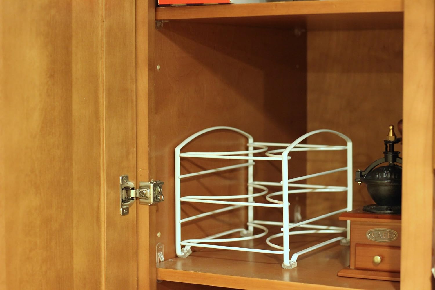 Deco Brothers Wrap Organizer Rack for Kitchen Cabinet, 3 Tier, Bronze | for Small / Standard Box, Height Clearance 2-1/2"