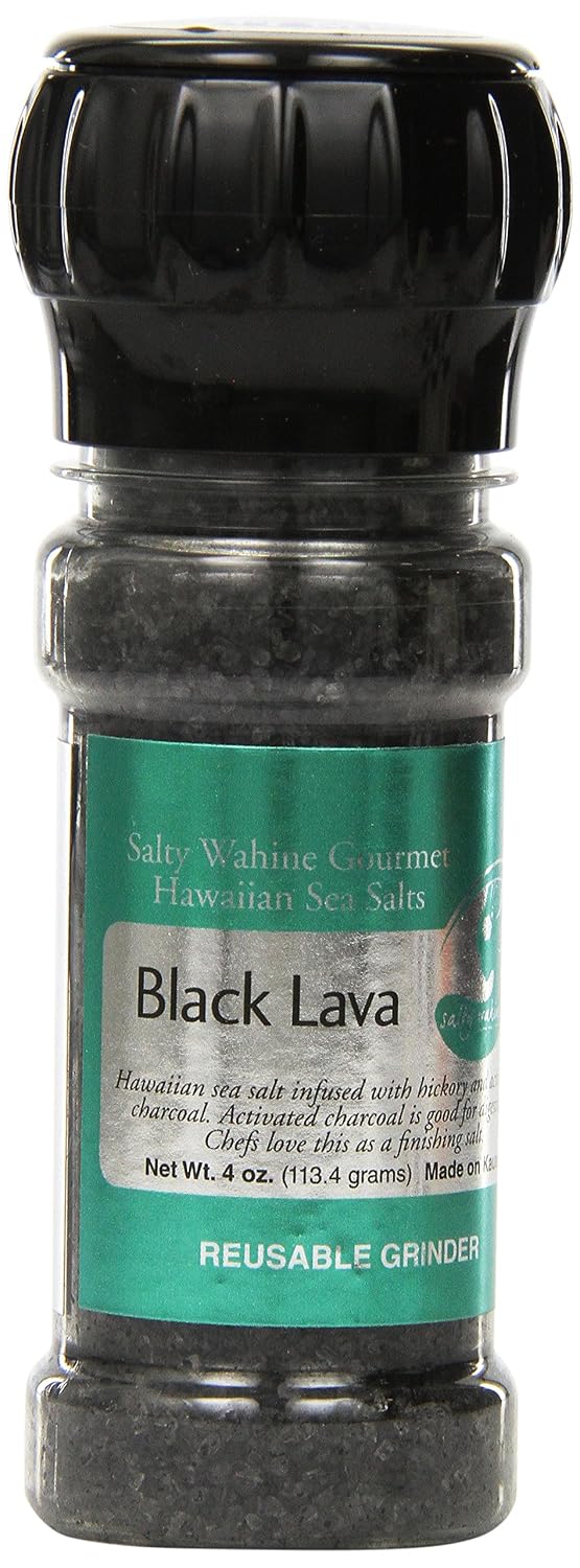 Salty Wahine Gourmet Hawaiian Sea Salts, Hawaiian Sea Salt and Rainbow Peppercorns, 4 Ounce