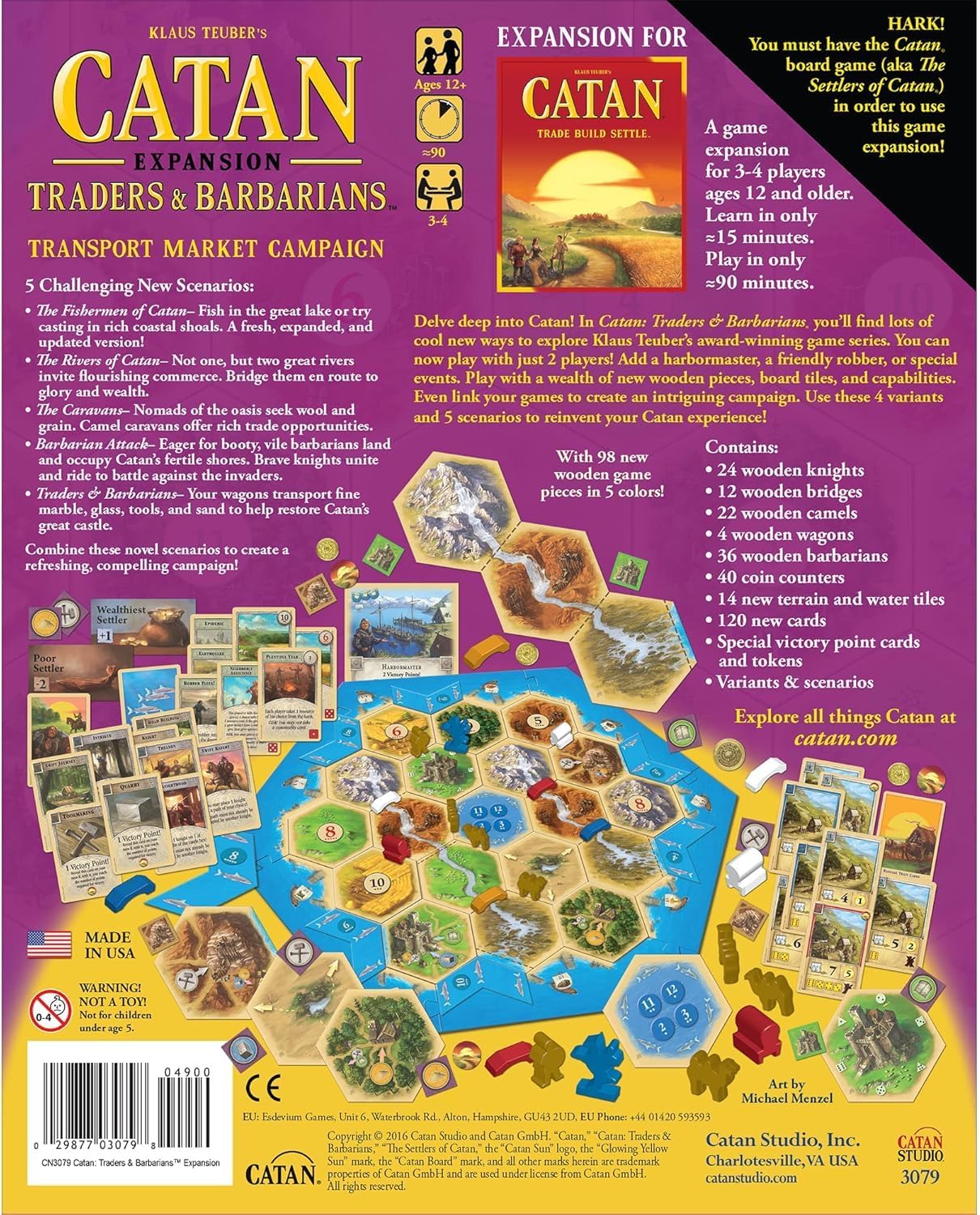 CATAN Traders & Barbarians Board Game Expansion - Customize Your Asmodee CATAN Experience, Strategy Game, Family Game for Kids and Adults, Ages 12+, 3-4 Players, 90 Minute Playtime | Customize Your Asmodee CATAN Experience, Strategy Game, Family Game for…
