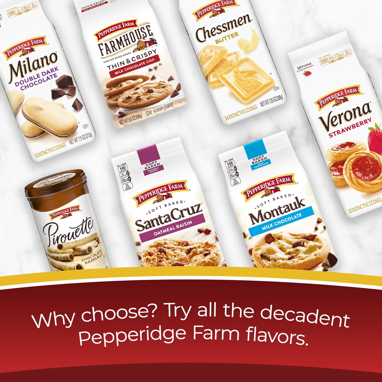 Pepperidge Farm Assorted Collection of 7 Chocolate Cookies, 13 Oz