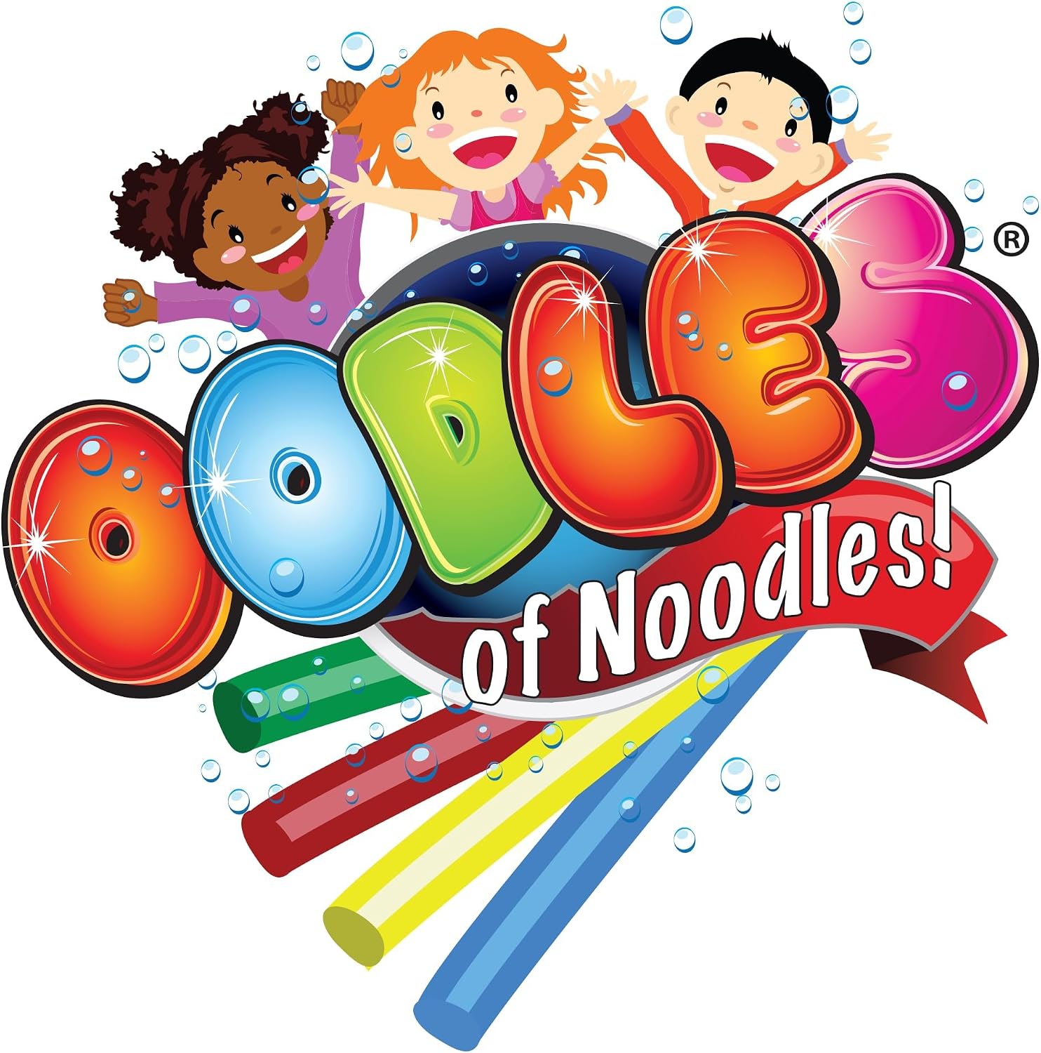 Oodles of Noodles Solid Deluxe Extra Long Pool Noodles - 3 Pack - Approx. 55 inch x 2.75 inch Durable Floating Foam Tubes - Premium Foam Noodle for Swimming, Crafts, Exercise, and Water Activities