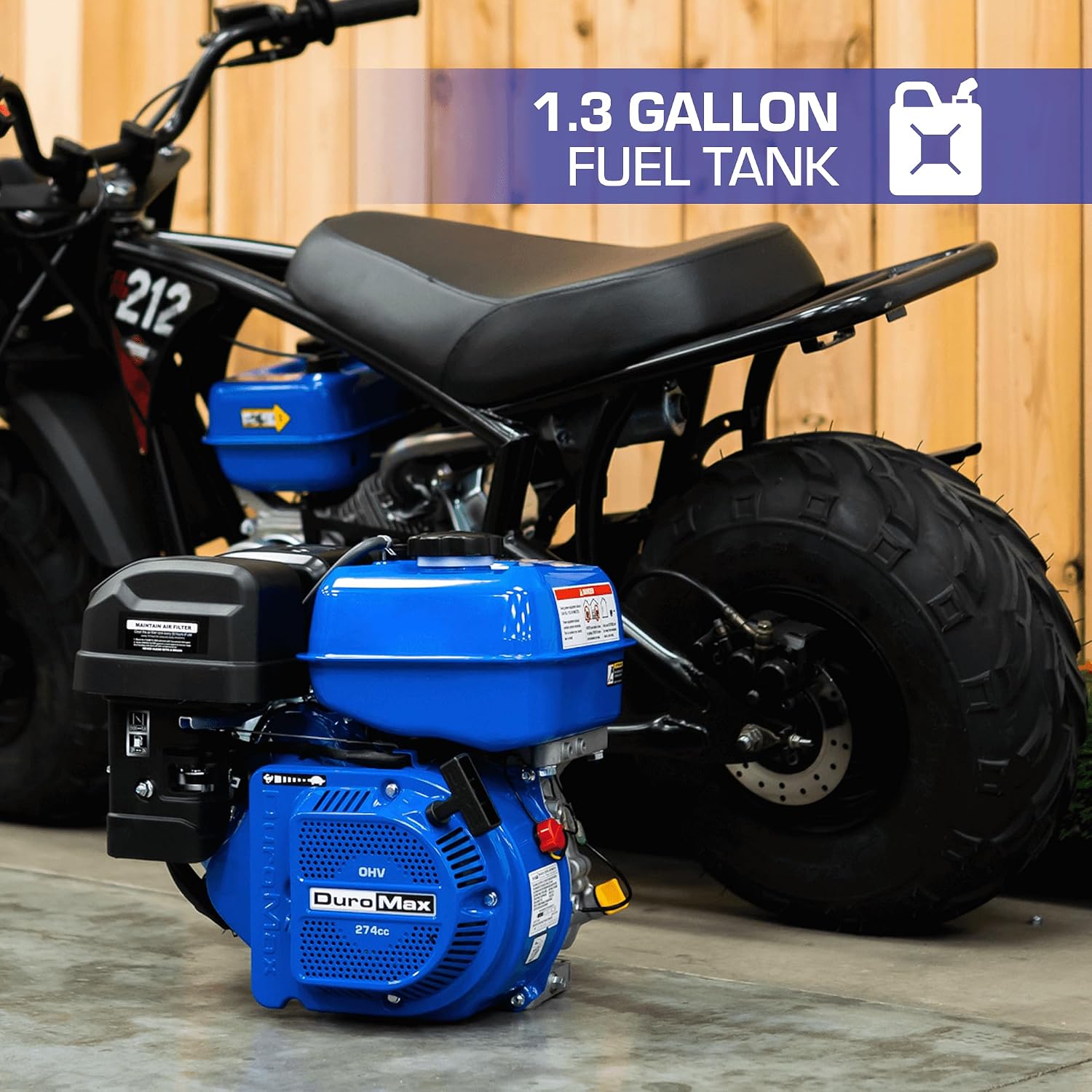 DuroMax XP7HPE 208cc Electric Start Gas Powered, 50 State Approved, Multi-Use Engine Blue