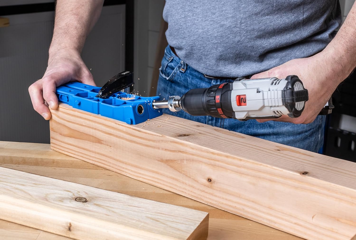Kreg KPHJ920 Pocket-Hole Jig XL - Drill Pocket-Hole Jig - For 2x4 or 4x4 Boards - Use with Kreg XL Pocket-Hole Screws - Sturdy Pocket-Hole Joinery Jig