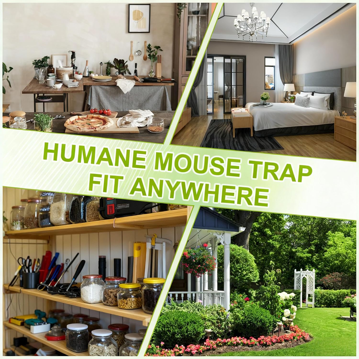 4 Pcs Humane Live Mouse Traps No Kill Reusable Mice Trap Catch