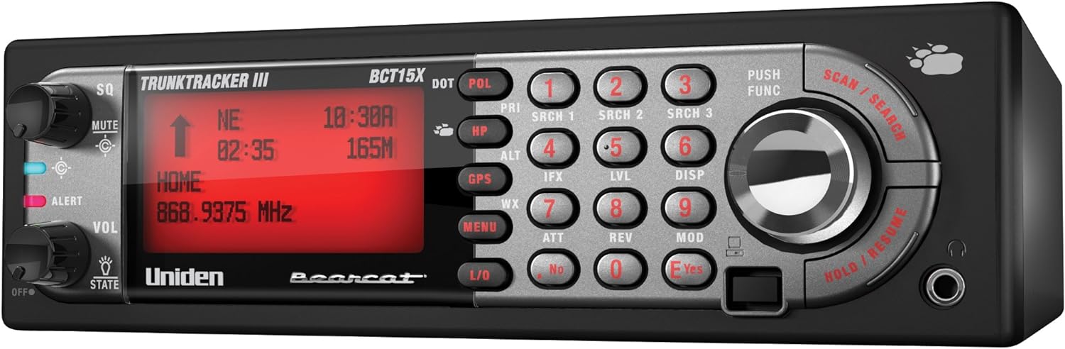 Uniden BearTracker Scanner (BCT15X) with 9, 000 Channels, TrunkTracker III Technology, Base/Mobile Design