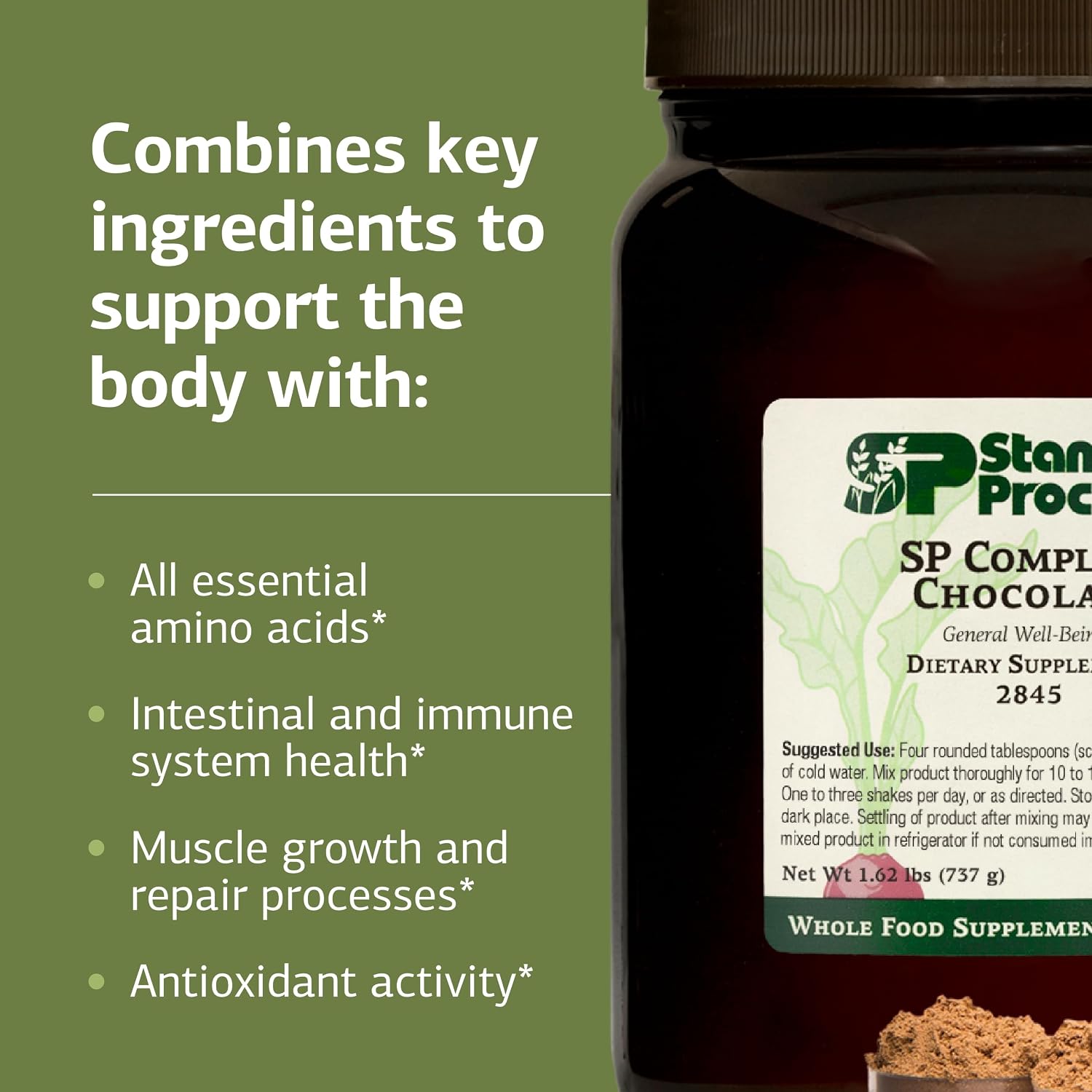 Standard Process Inc. SP Complete - Protein Powder with Amino Acids - Aids Muscle Health & Antioxidant Activity - Intestinal & Immune Function