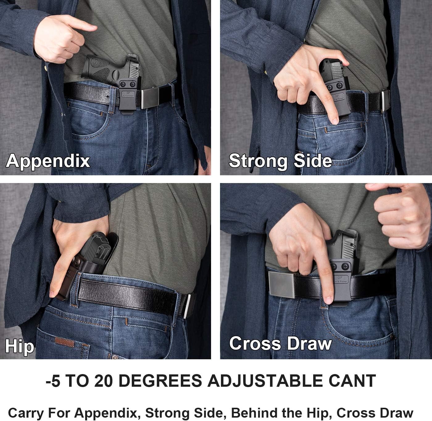 Taurus G2C & G3C Polymer IWB Holster Concealed Carry | Adj. Cant & Retention | Inside Waistband | Compatible with Taurus G3C/ G2C/ G2S/ PT111/ PT140