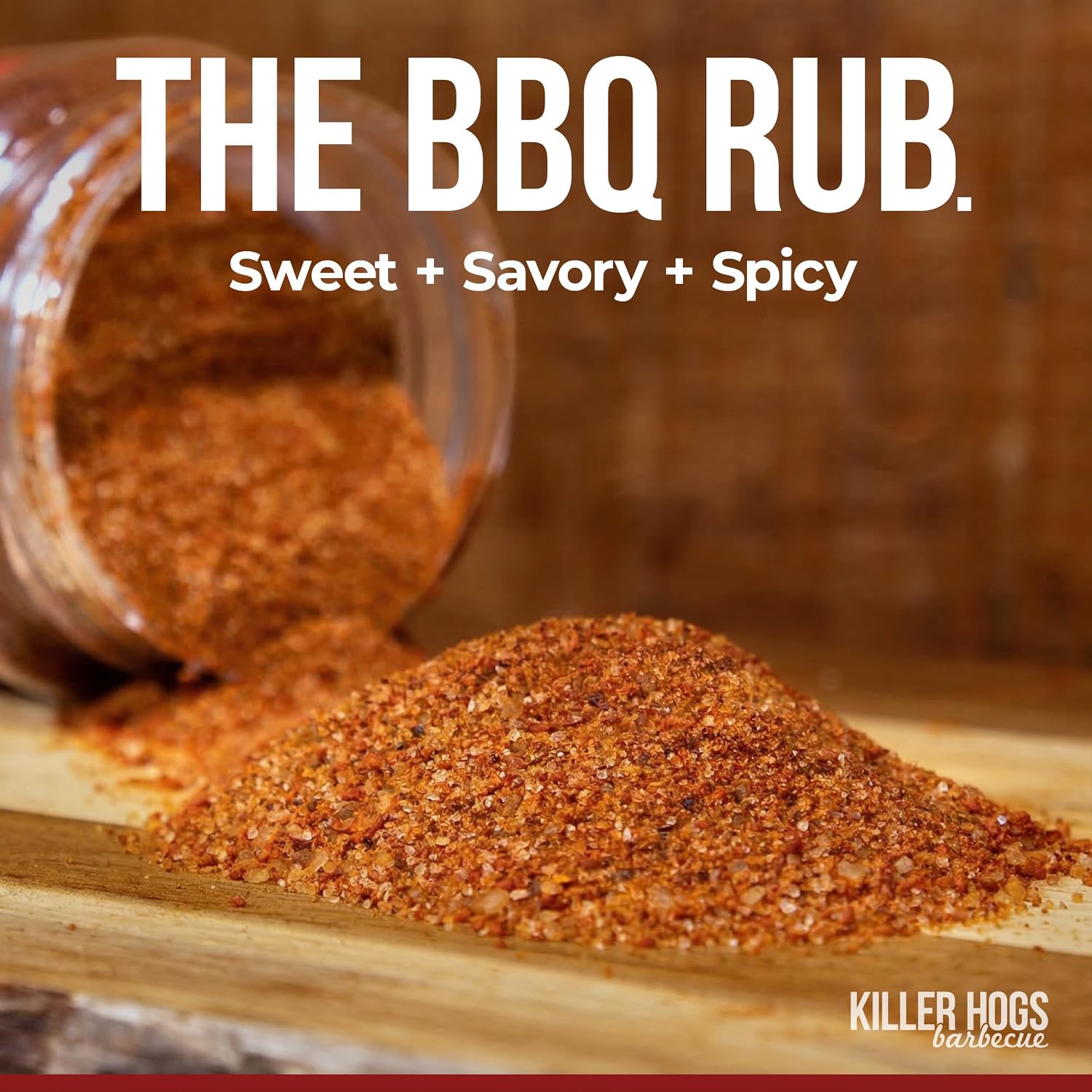 Killer Hogs The BBQ Rub, Grill and Smoking Seasoning, 11 oz | Championship Barbecue Spice Blend for Beef, Steak, Ribs, Burgers, Pork and Chicken, Convenient Shaker Container