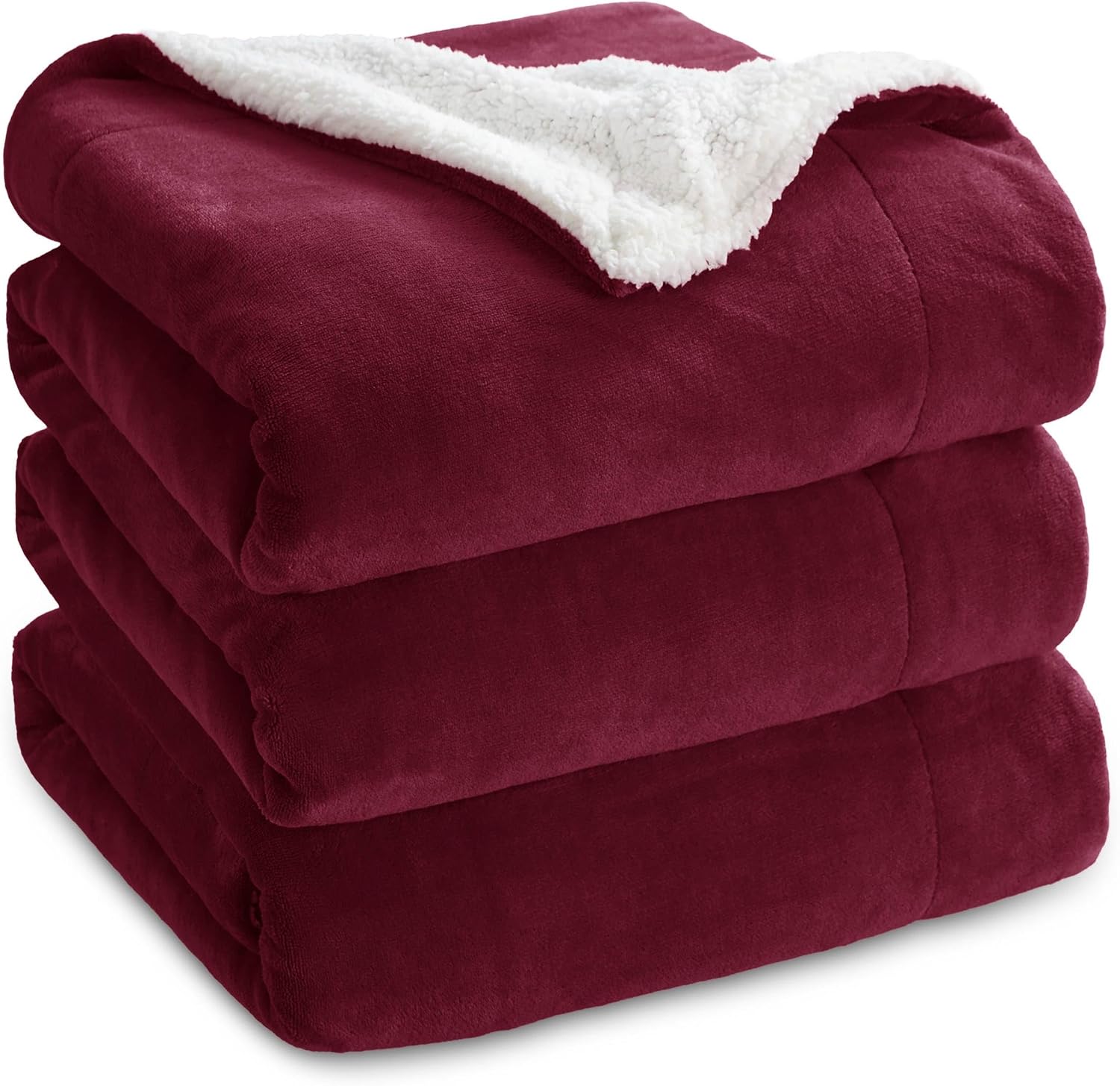 Bedsure GentleSoft Sherpa Fleece Throw Blanket for Couch, Non-Heated, Thick & Warm Cozy Blanket for Winter Fall, Soft Fuzzy Plush Throw Gifts for Women and Men, Grey, 50x60 Inches