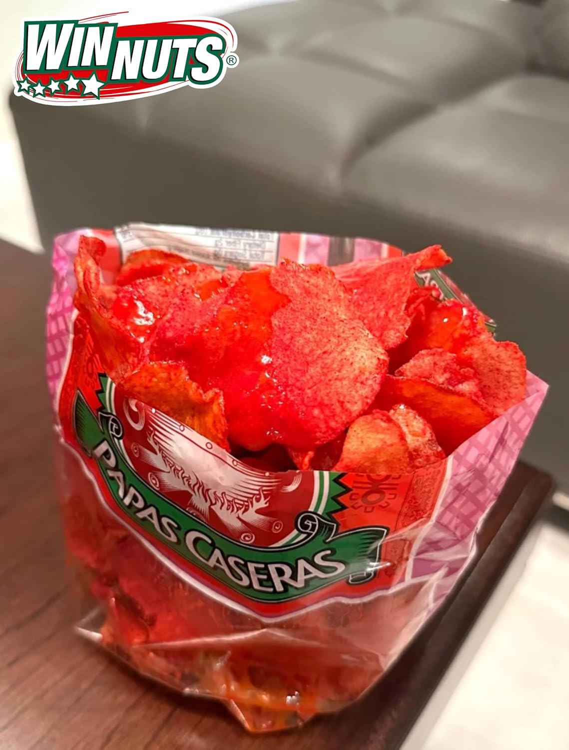 WINNUTS Jalapeño Chips Kettle Cooked (3 Pack, 5.6 oz Each) | Authentic Mexican Style Spicy Potatoes Chips | Homestyle "Papa Casera" for Parties