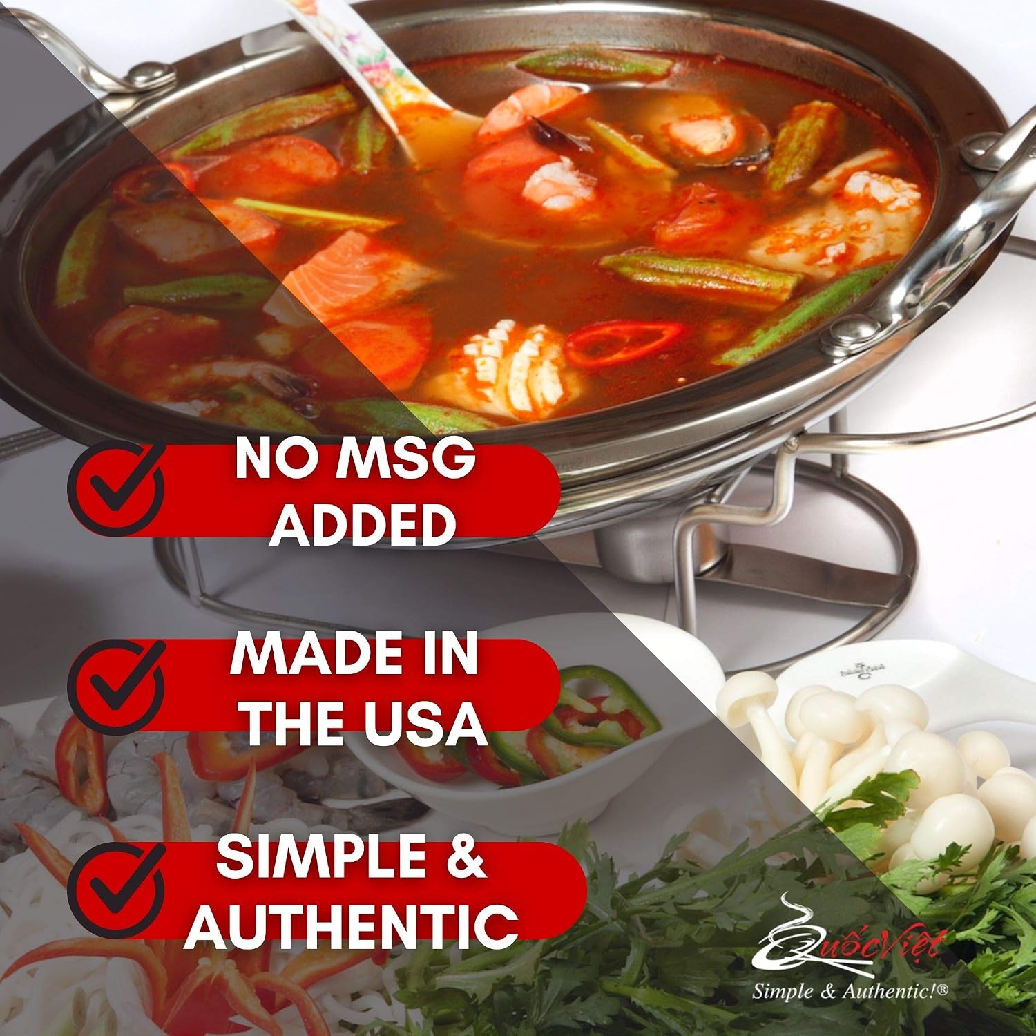 Quoc Viet Foods Cot Bun Bo Hue Style Beef Flavored Soup Base, 10 oz.