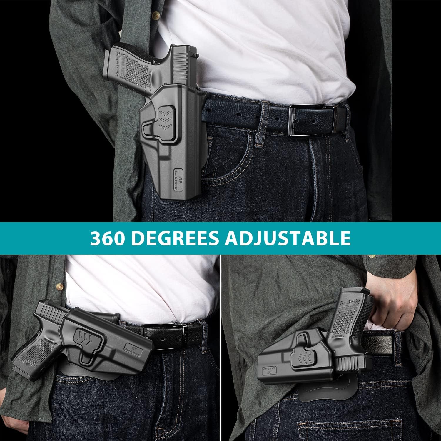 Taurus G2C Holster, Taurus G3C Holster, 9mm/.40 Cal OWB, Level II Paddle