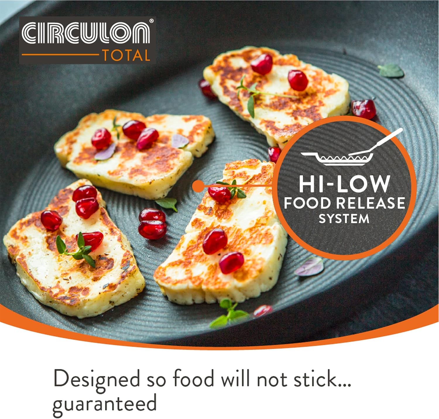 Circulon - Total - Saute Pan with Lid 28cm - Durable Non Stick - Hard Anodised - Induction - Oven and Dishwasher Safe - Lifetime Guarantee