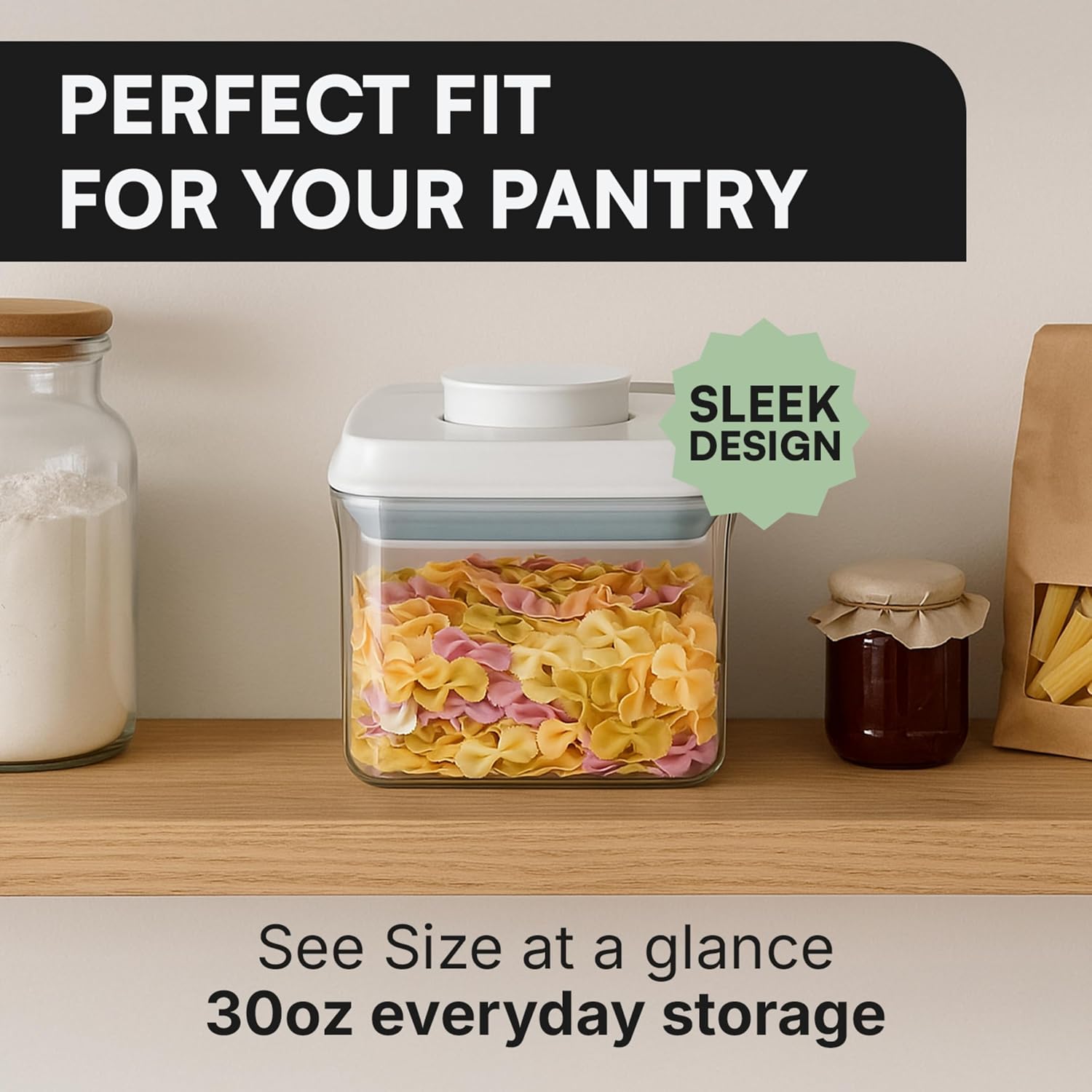 Bop Top Airtight Food Storage Containers | Pop-Top Lid | 16.5 Cups / 135 Oz