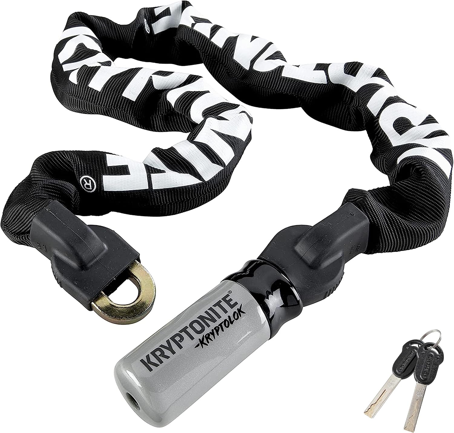 Kryptonite Kryptolok 995 Bike Chain Lock, 3 Feet Long Heavy Duty Anti-Theft Sold Secure Gold Bicycle Chain Lock with Keys for Bike, Motorcycle