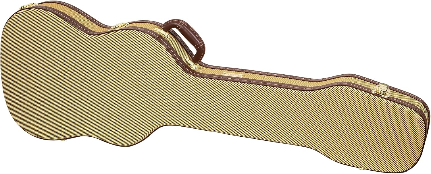 Crossrock Hardshell Arch Top wood case fits SG Electric Guitars-Black(CRW620SGBK)