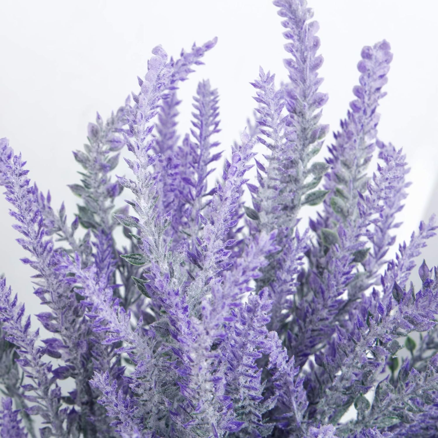 10 Bundles Fake Flowers Artificial Lavender Plants, Purple