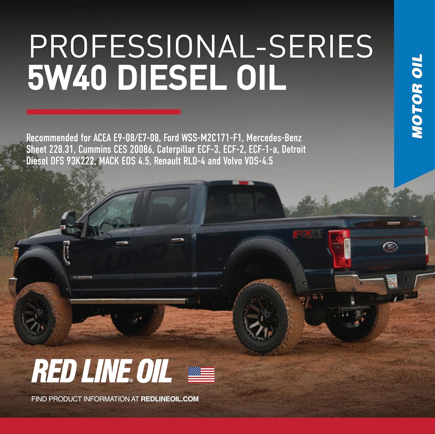 Red Line 12715 Professional Series 5W40 Diesel Motor Oil - 1 Gallon
