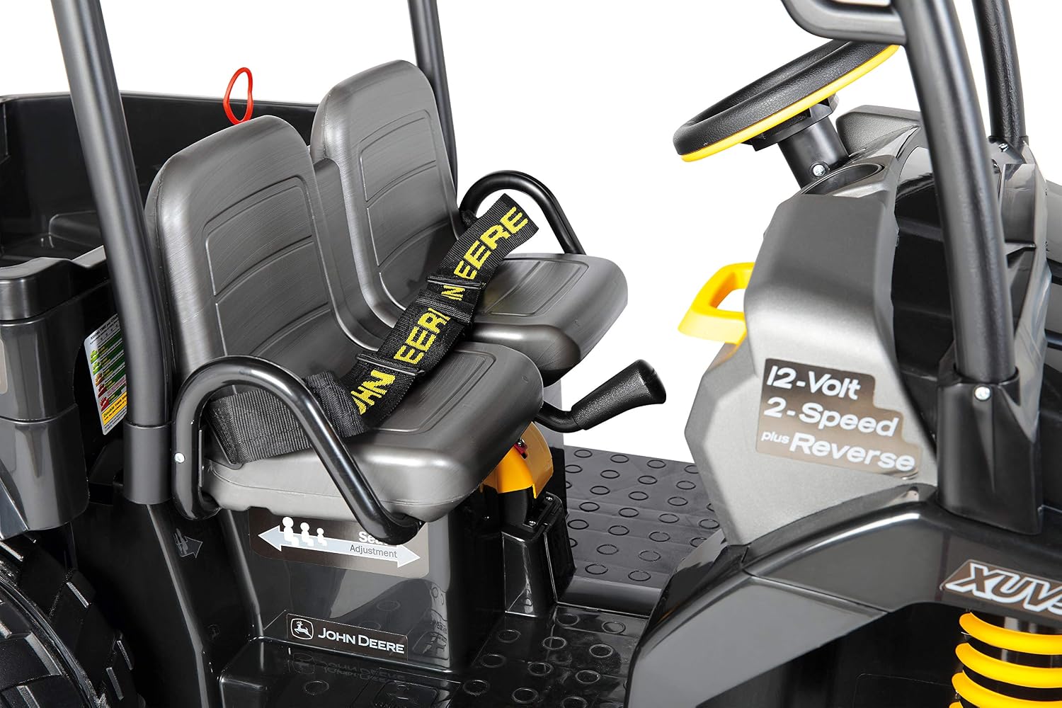 Peg Perego John Deere Gator XUV Midnight Black Extra Large 12 Volt Ride-On, Durable Design for Kids 3-8
