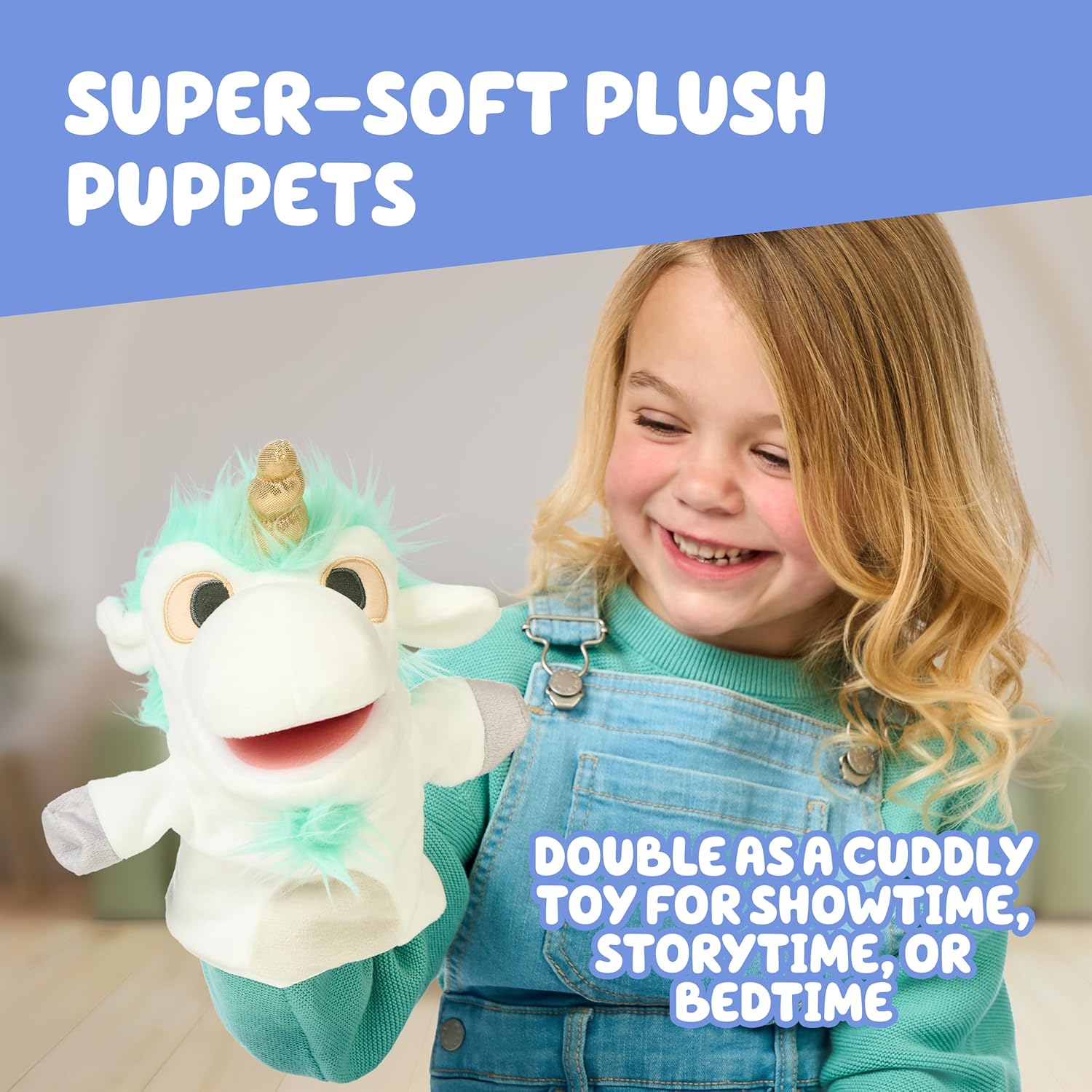 Bingo & Bluey Plush Toys 2-Pack, Soft Deluxe Fabric, Embroidered