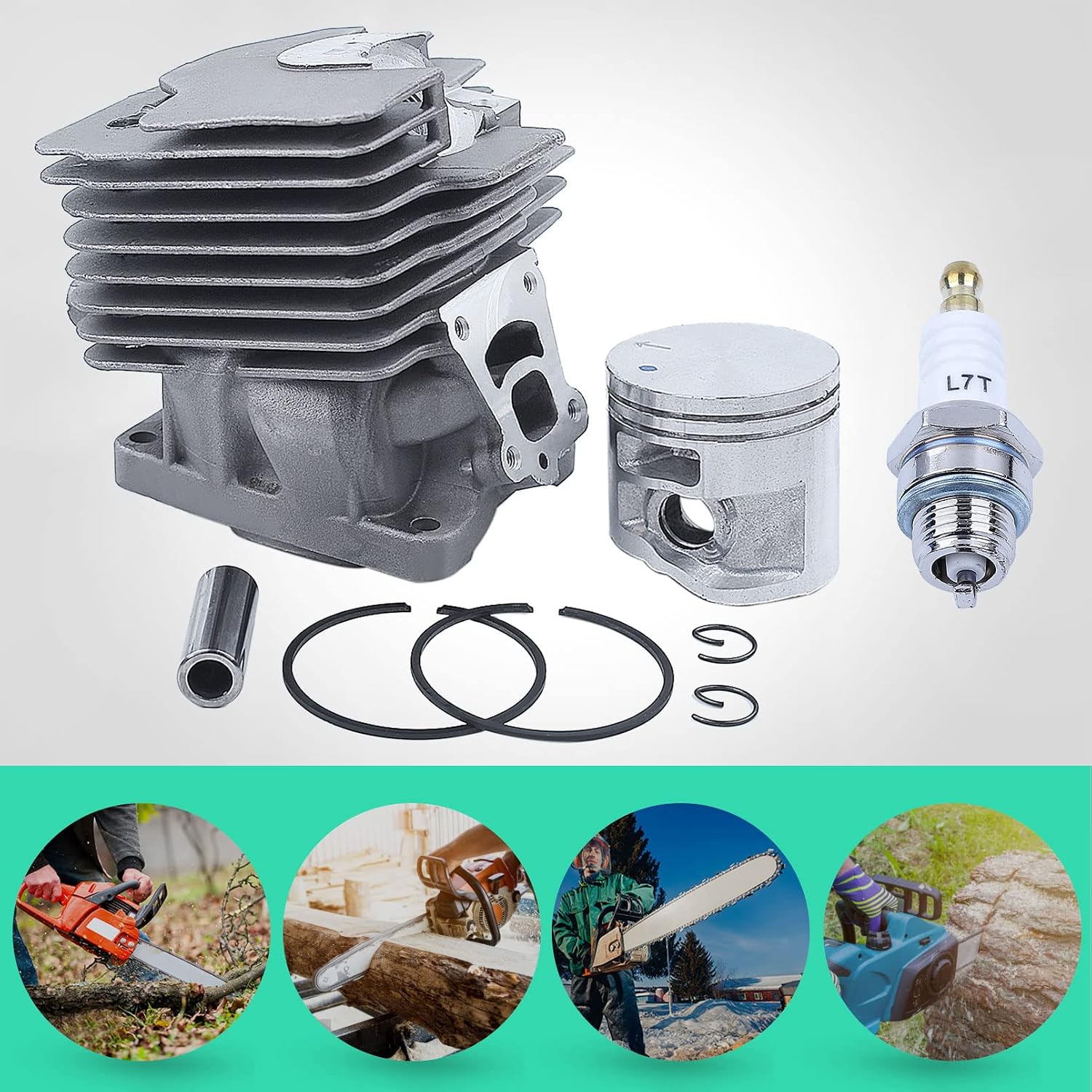 Adefol 47MM Nikasil Cylinder Piston Kit for Stihl MS362 MS362C Chainsaw