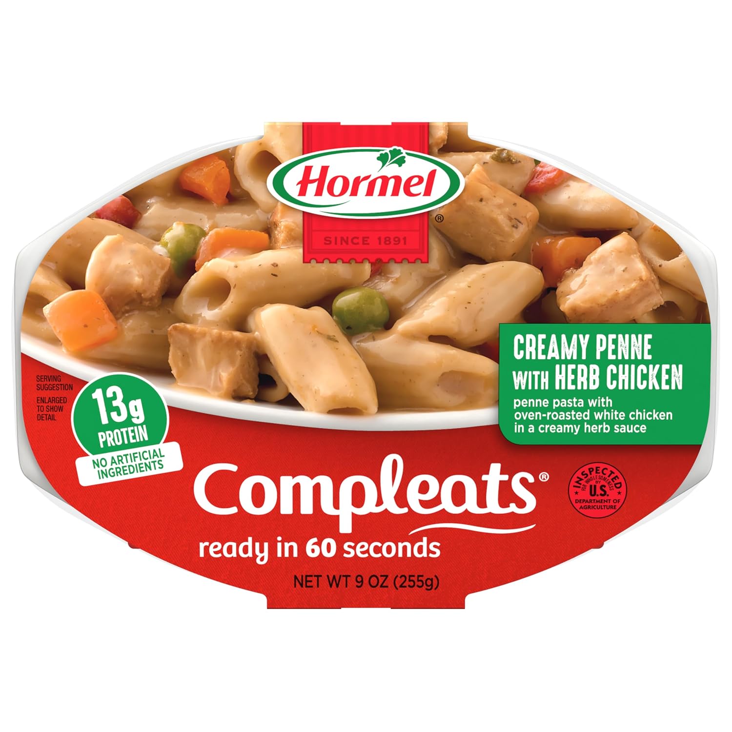 HORMEL COMPLEATS Chicken Alfredo Microwave Tray, 10 oz. (6 Pack)