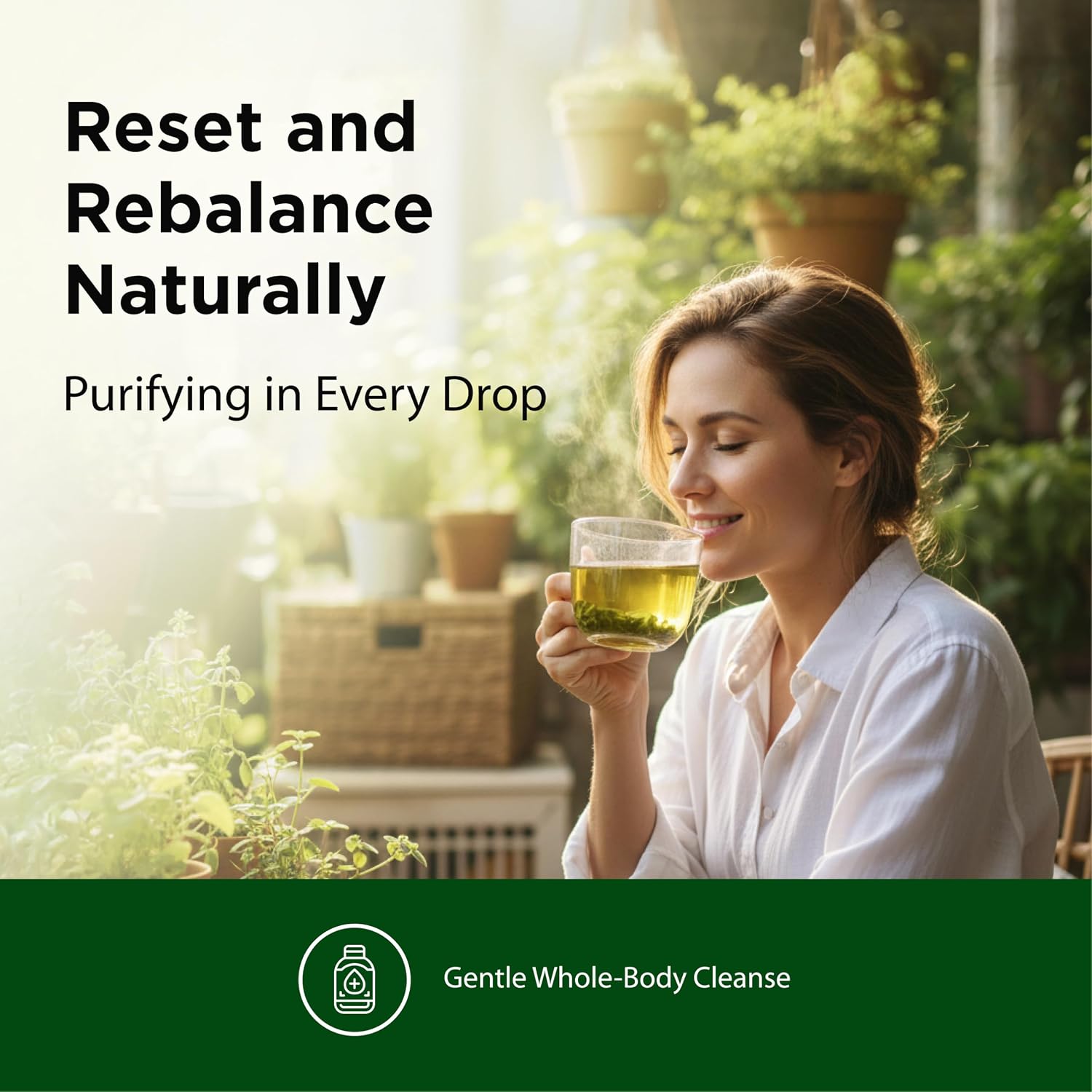 Flora - Flor-Essence - Gentle Detox Tea for a Full-Body Cleanse - Contains Organic Slippery Elm Bark, Rhubarb, Burdock Root & More - Vegan, Non-GMO & Gluten-Free - 17 fl. oz.