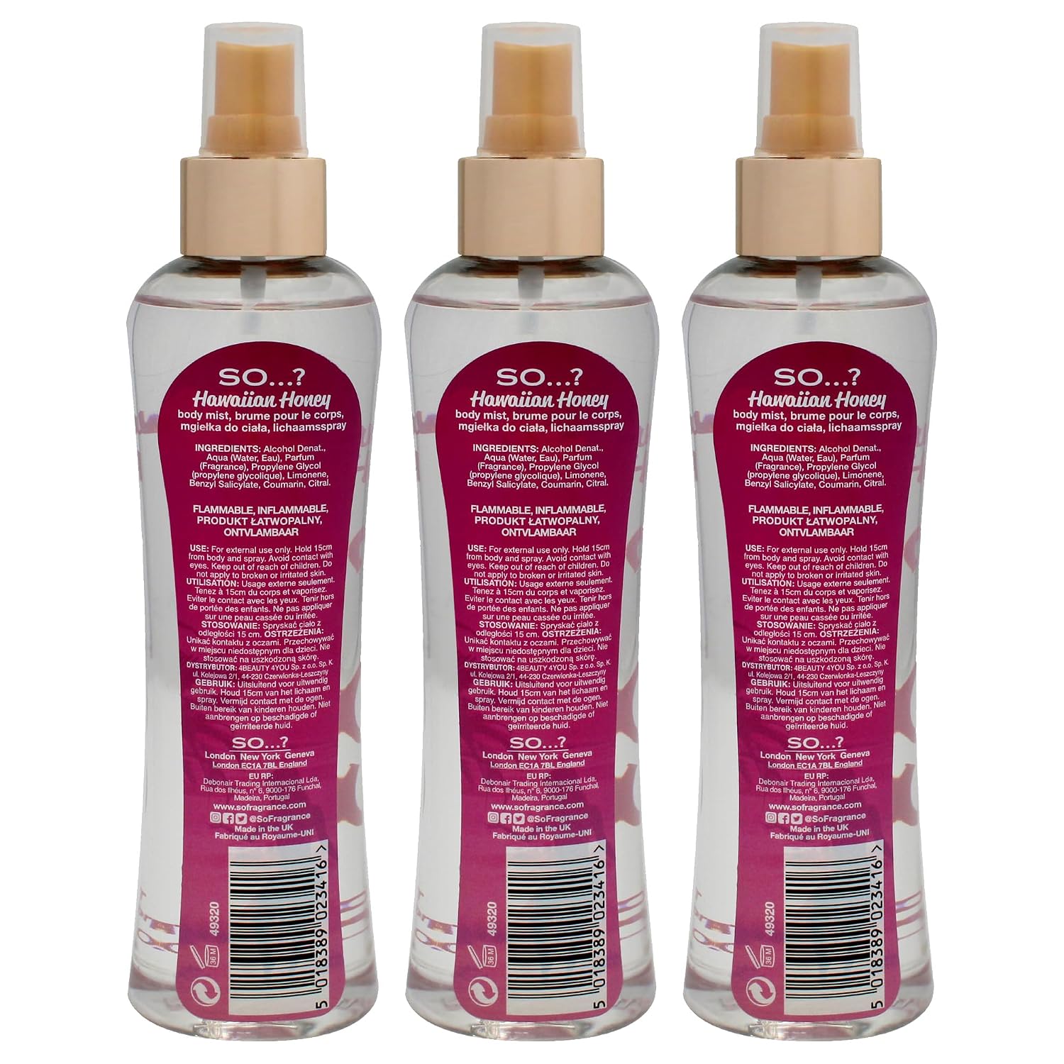 So…? Bali Breeze Body Mist - Perfume for Women with Tropical Aroma - Body Spray for Women with Coconut, Almond and Vanilla Notes - 6.9 oz