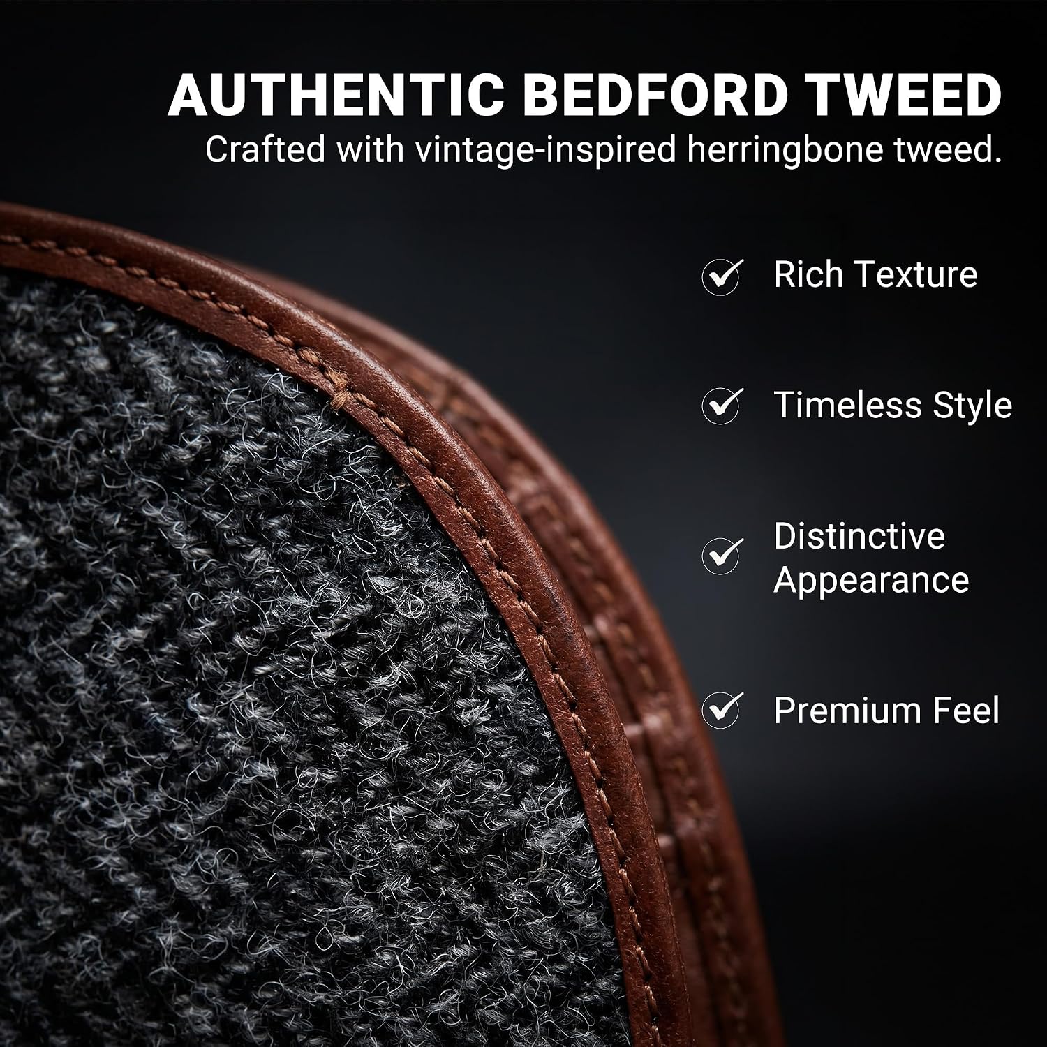 Genuine Bison Leather Wallet for Men, RFID Slim, Brown | Genuine bison leather wallet for men with RFID blocking and curved front pocket fit. Rugged slim everyday carry, brown.