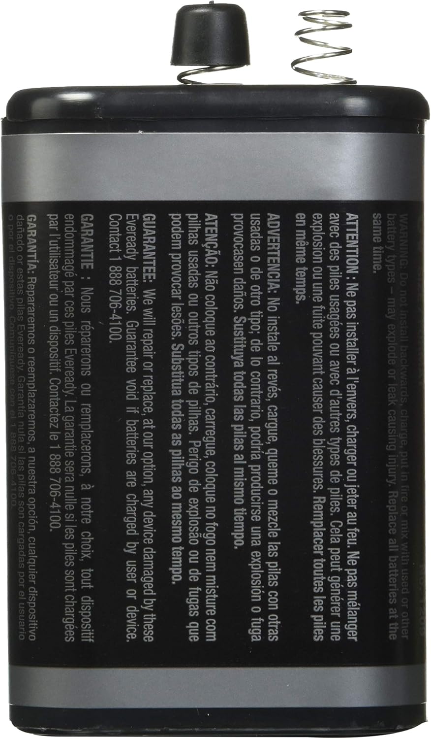 Eveready Super Heavy Duty 1209 6 Volt Spring Lantern Battery