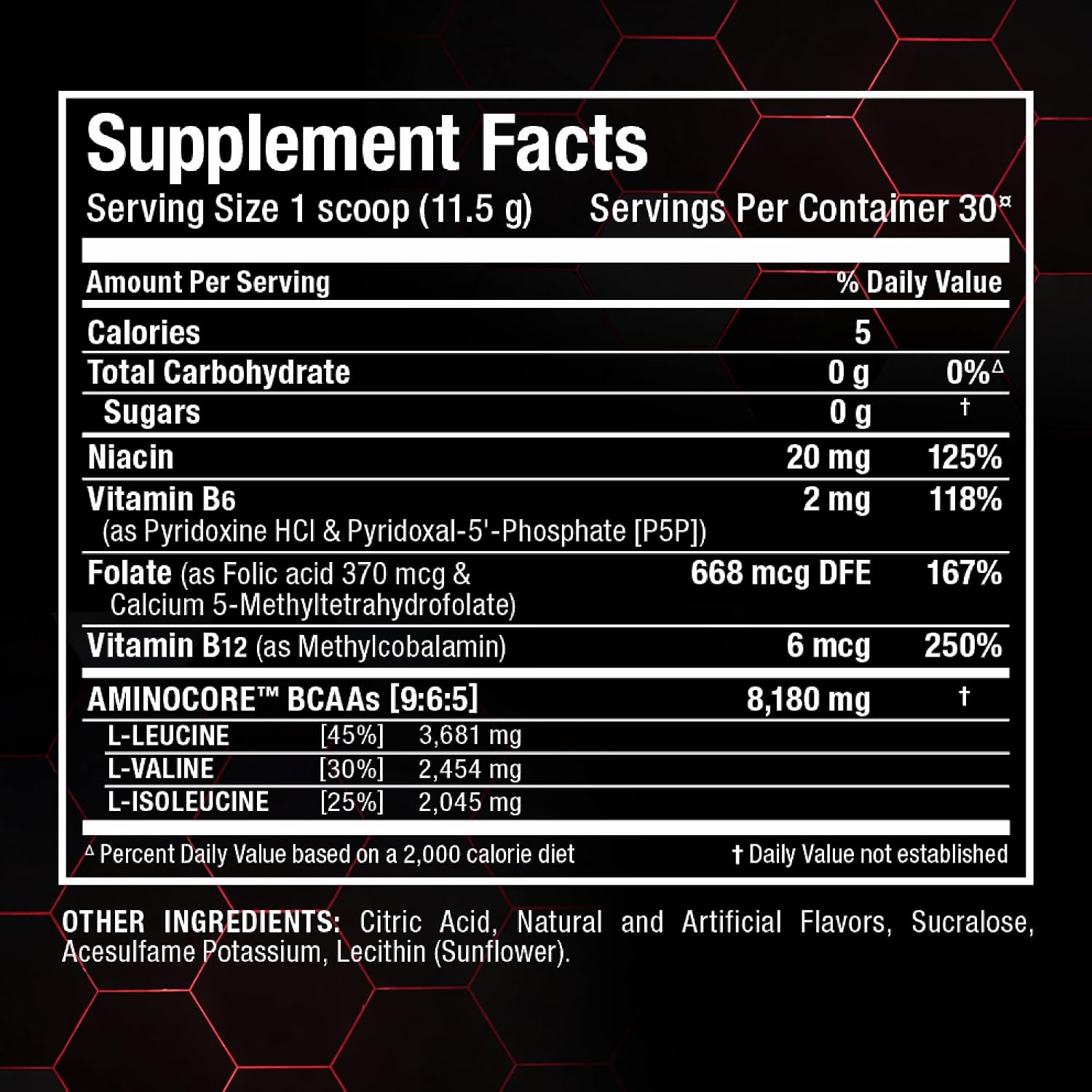 ALLMAX AMINOCORE BCAA Powder, Watermelon, 90 Servings, 1035 g