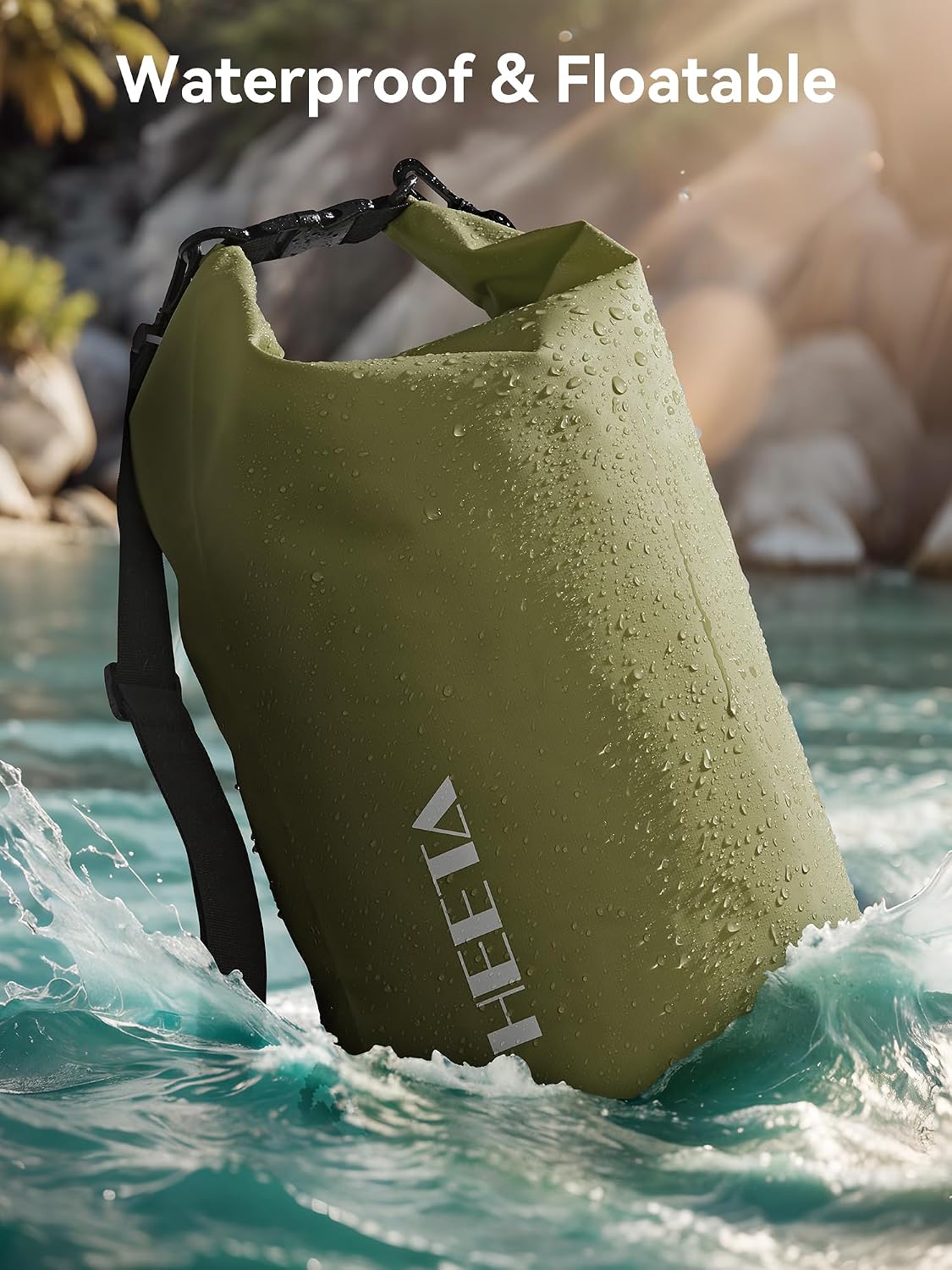 HEETA Waterproof Dry Bag Backpack with Emergency Whistle 5L/10L/20L/30L/40L