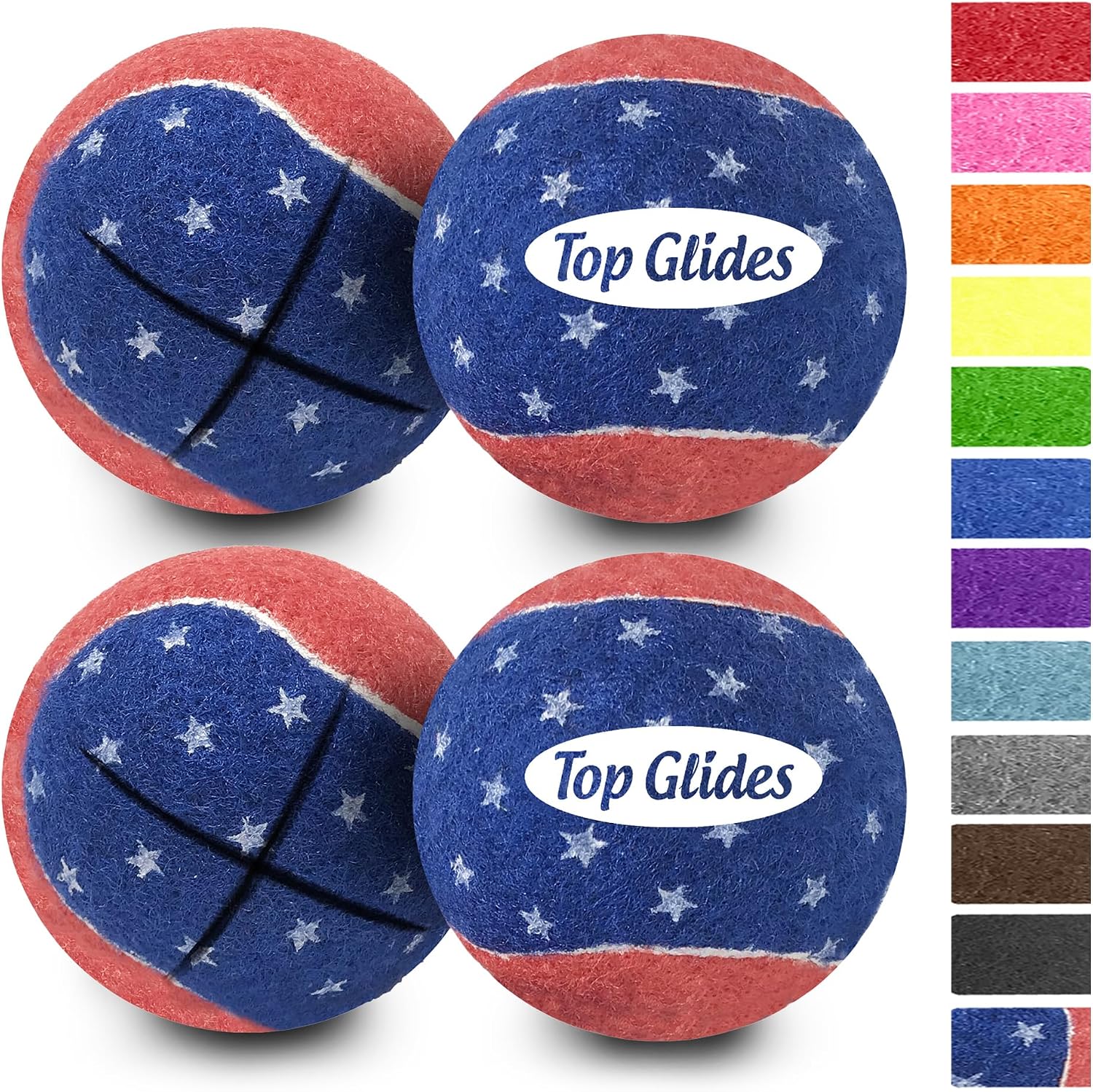 Top Glides Precut Walker Tennis Ball Glides