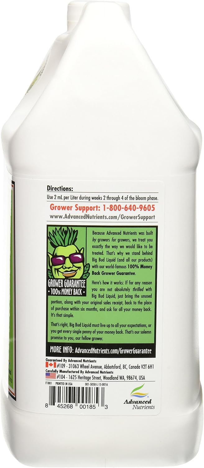 Advanced Nutrients Big Bud Liquid Fertilizer, 1-Liter