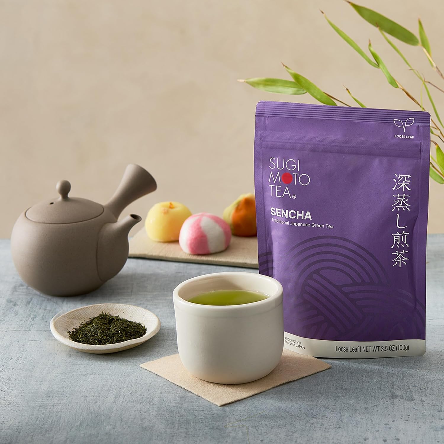 SUGIMOTO TEA Japanese Sencha Fukamushi Green Tea Loose Leaf Bulk 1.0 lb (454 g)
