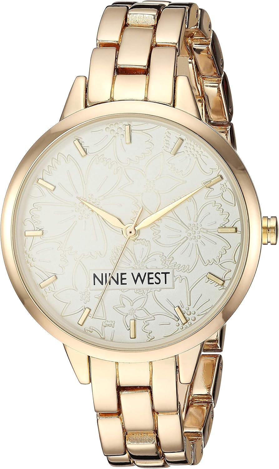 Nine West Women's Floral Dial Bracelet Watch