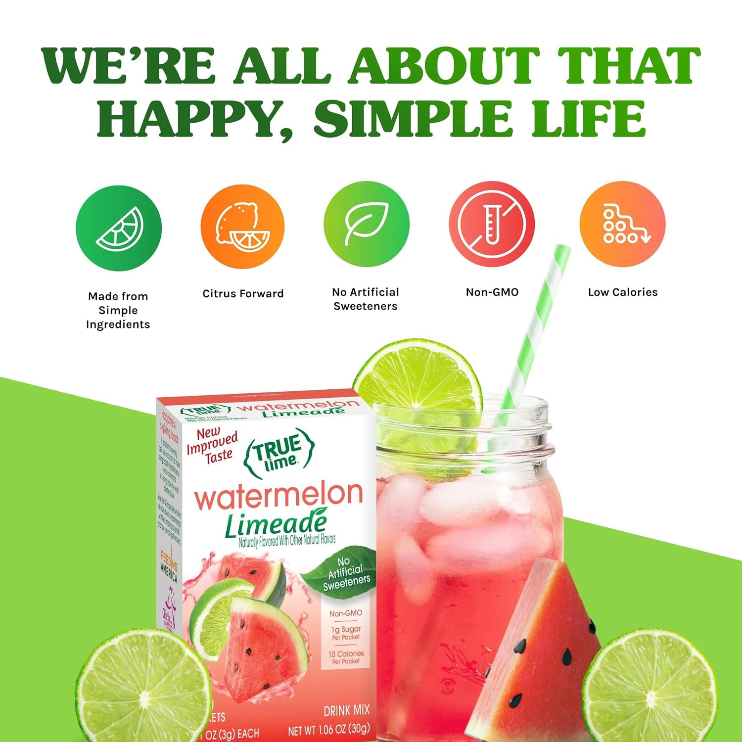 True Lime Watermelon Limeade, 10 ct - 3 pack
