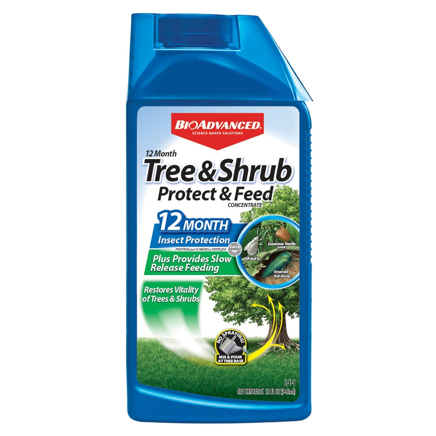 BioAdvanced 12 Month Tree & Shrub Protect and Feed Concentrate - 1 Gal