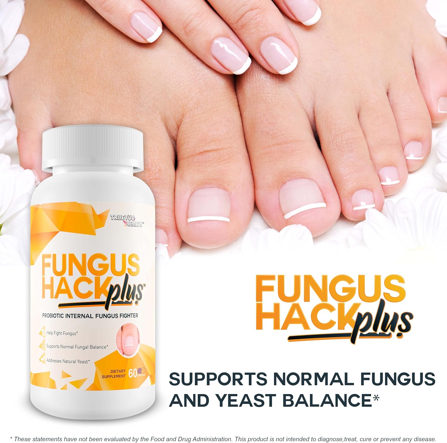 Fungus Hack Plus Probiotic Internal Fungus Fighter - Antifungal Probiotic - Nail Fungus Treatment - This Toe Fungus Treatment is Designed to Balance