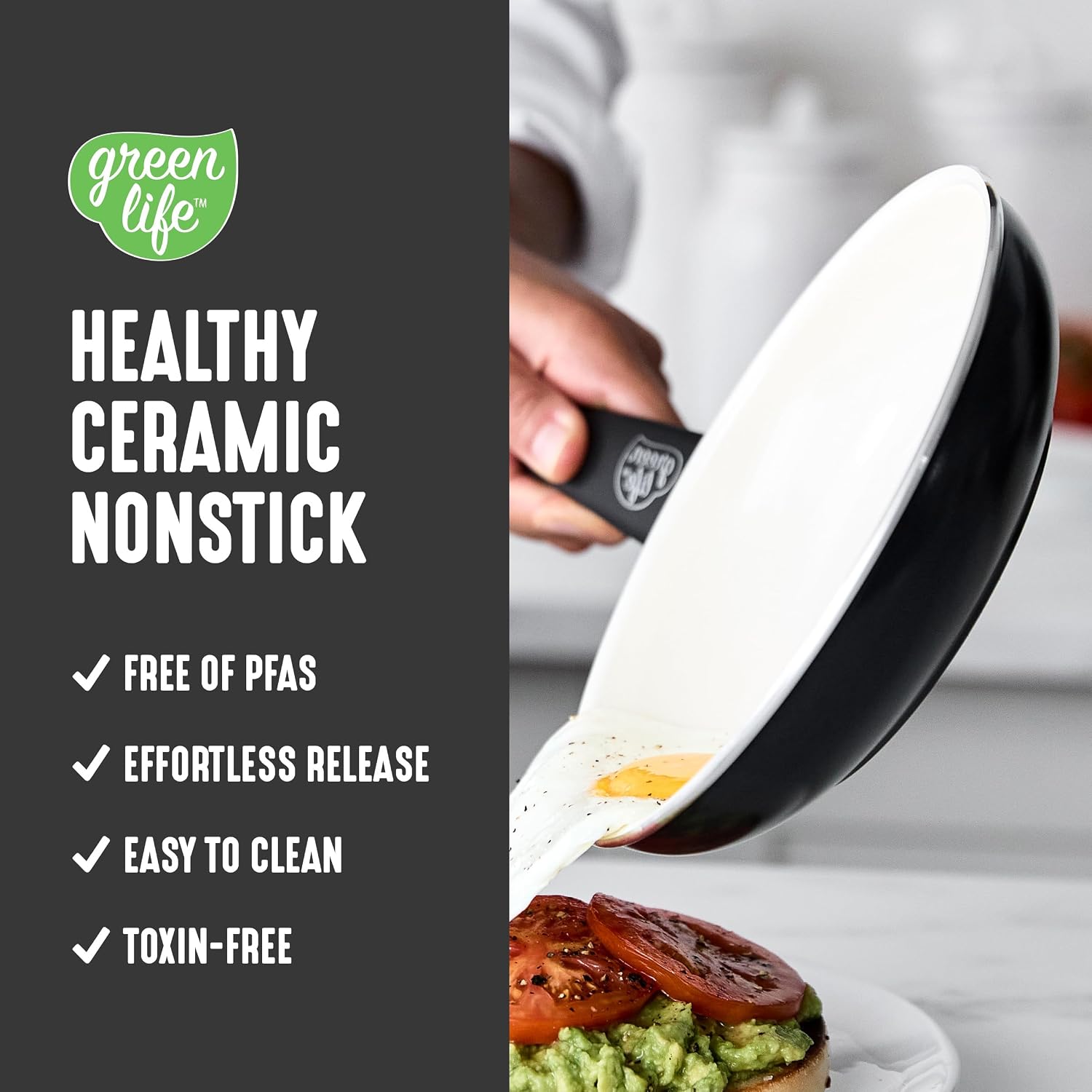 GreenLife 16 Piece Ceramic Nonstick Pots & Pans Cookware Set, Turquoise | PFAS-Free Ceramic Nonstick, Stockpot, Frying Pans, Saucepans, Sauté Pan, Stay-Cool Handles, Dishwasher & Oven Safe up to 350F