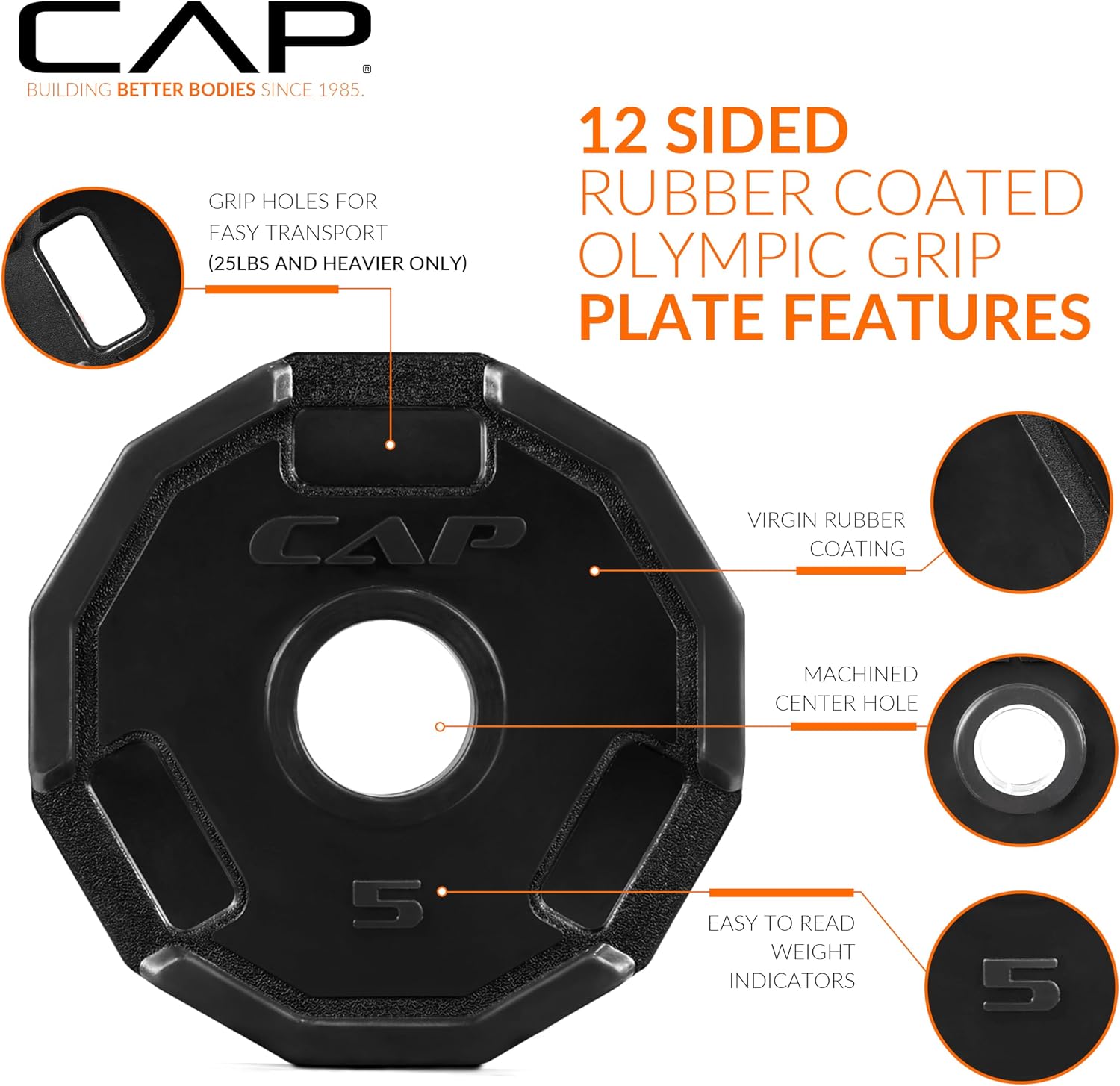 CAP Barbell 2-Inch Olympic Weight Plate | Multiple Options