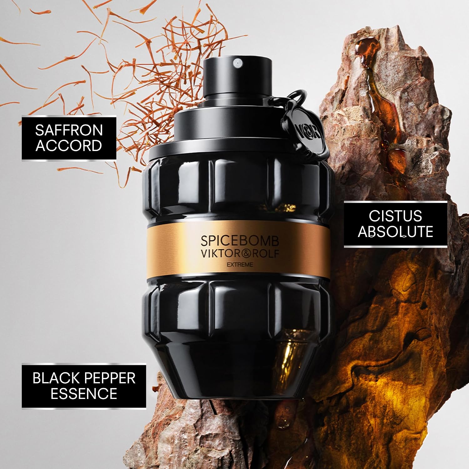 Viktor&Rolf Spicebomb Extreme Eau de Parfum - Woody Amber Cologne for Men | Fragrance with Black Pepper, Saffron & Cistus - Long Lasting - Fresh Mens Scent Perfect for Cool Evening Wear
