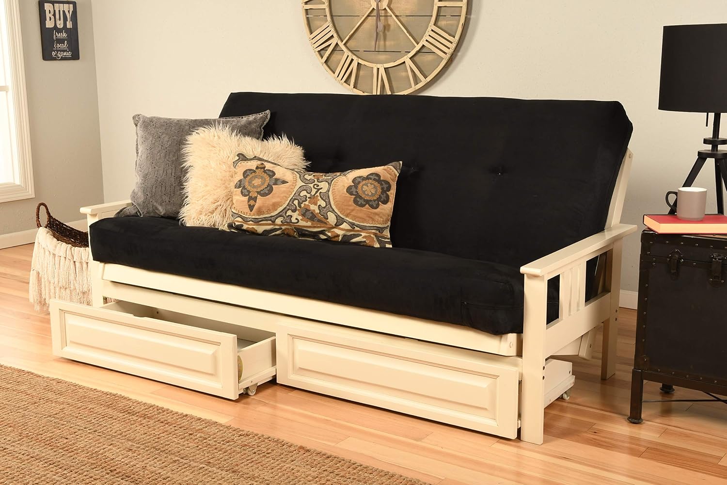 Kodiak Futons Monterey Futon Frame, No Drawers, Barbados