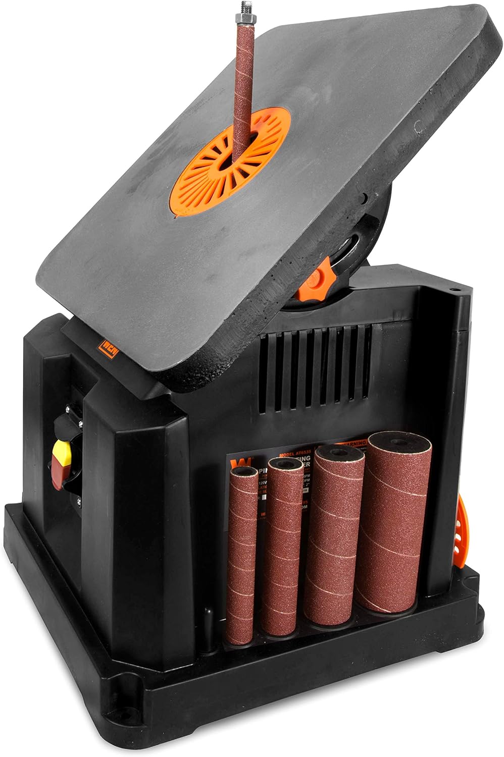 WEN AT6535 3.5-Amp Oscillating Spindle Sander with Extra Large Beveling Table Top
